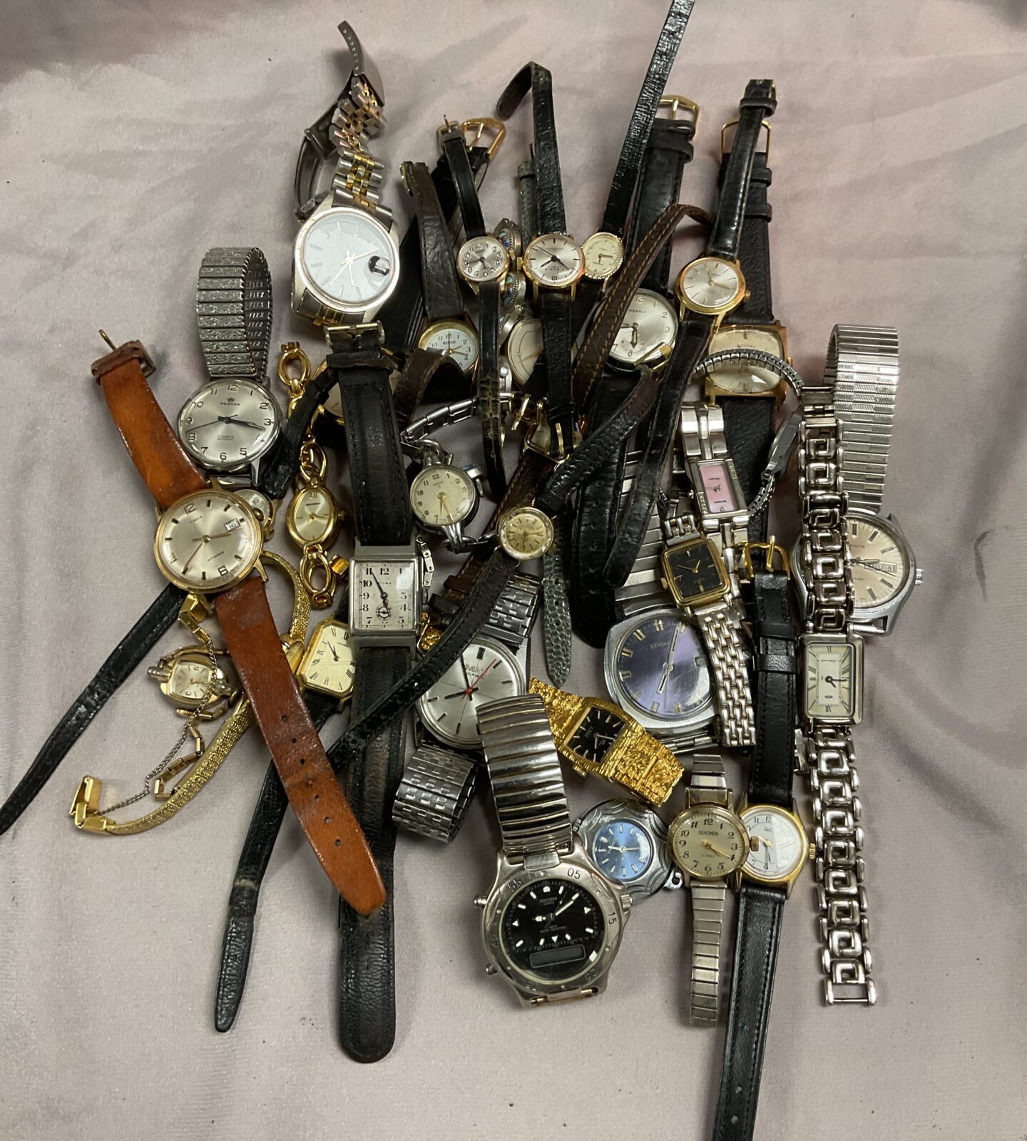 Large collection of assorted wristwatches