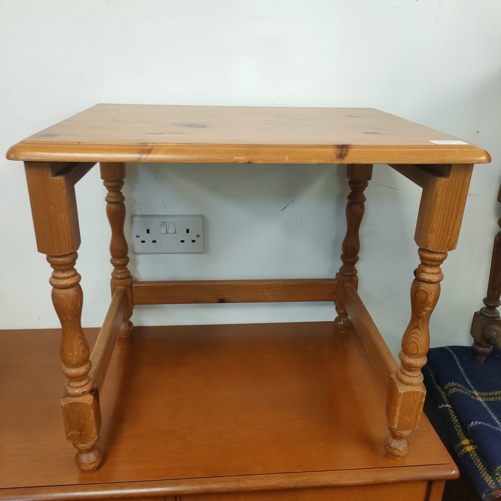 Small pine side table