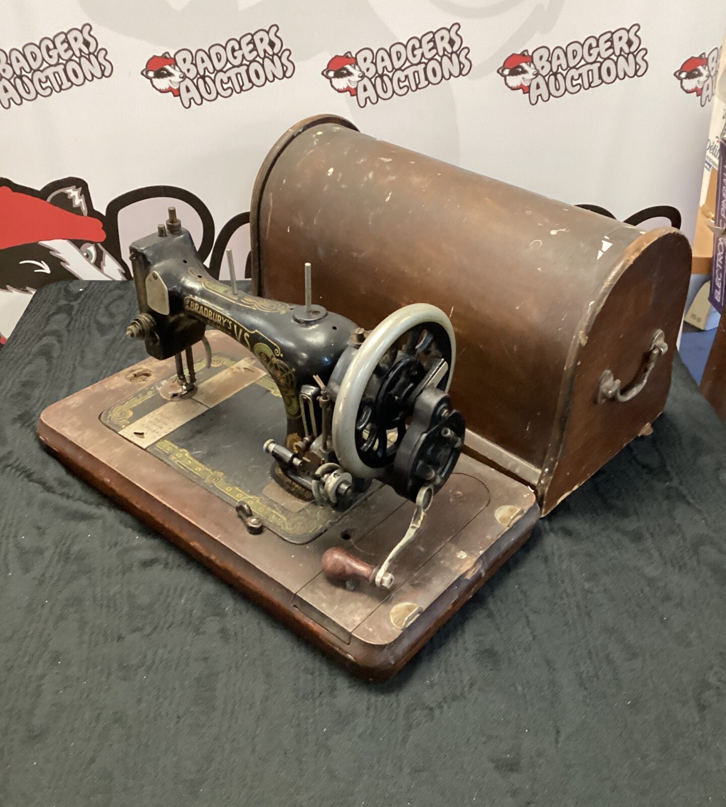 Bradbury’s faming V.S vintage sewing machine