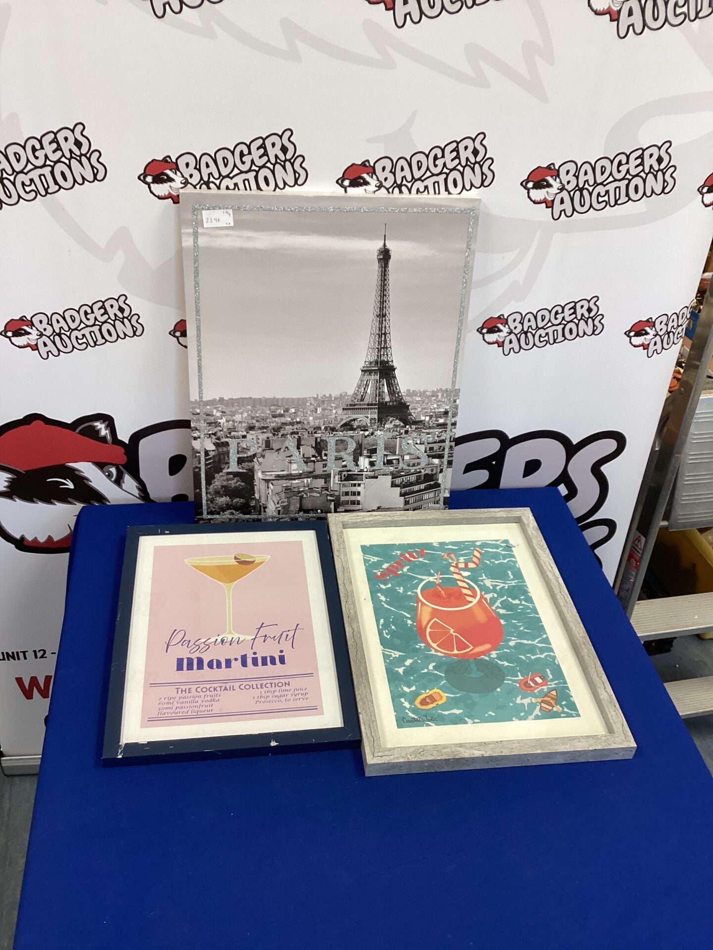 Three Prints inc Paris Scene