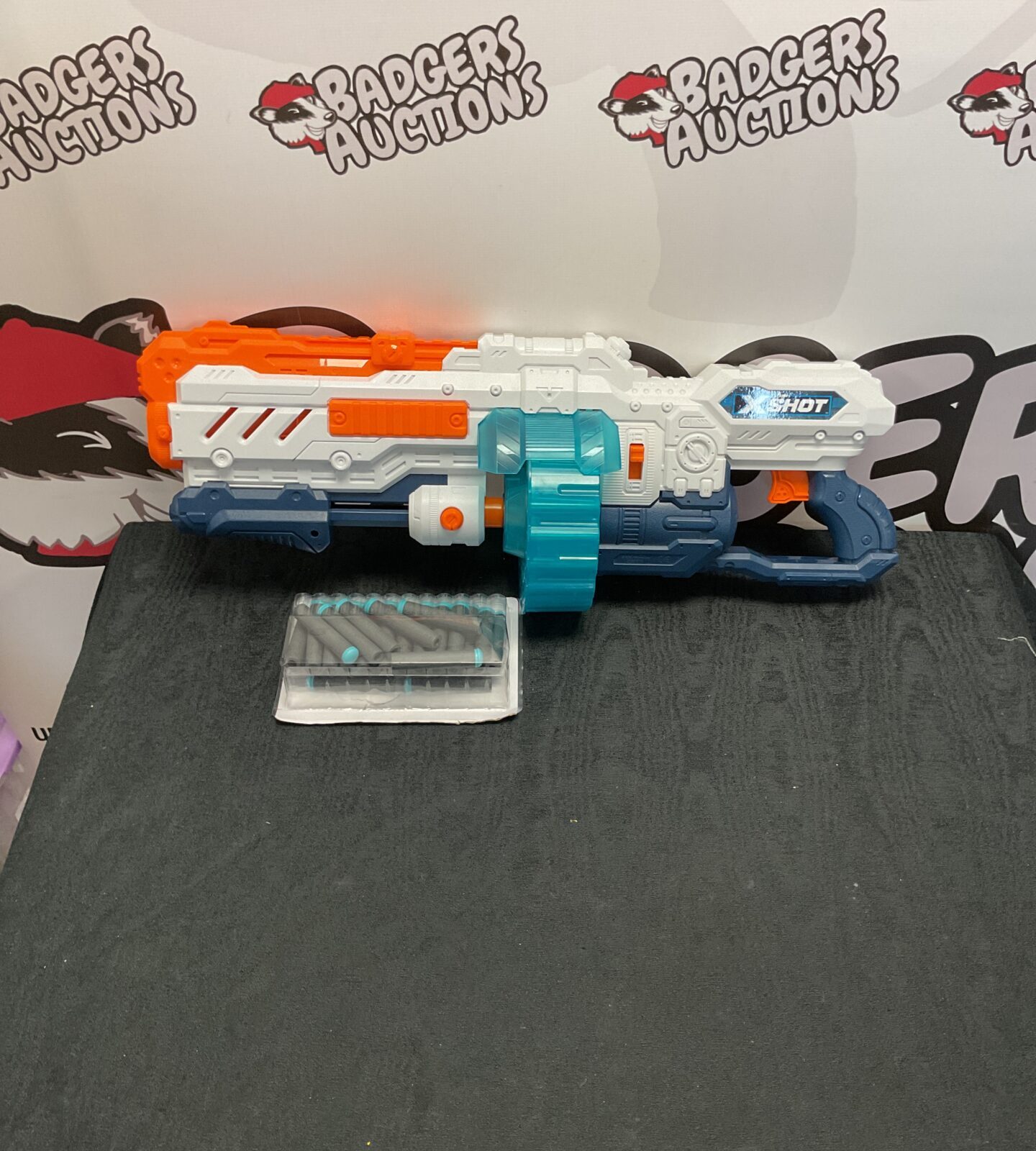 Zuru x shot turbo blaster toy gun with extra pack of ammunition