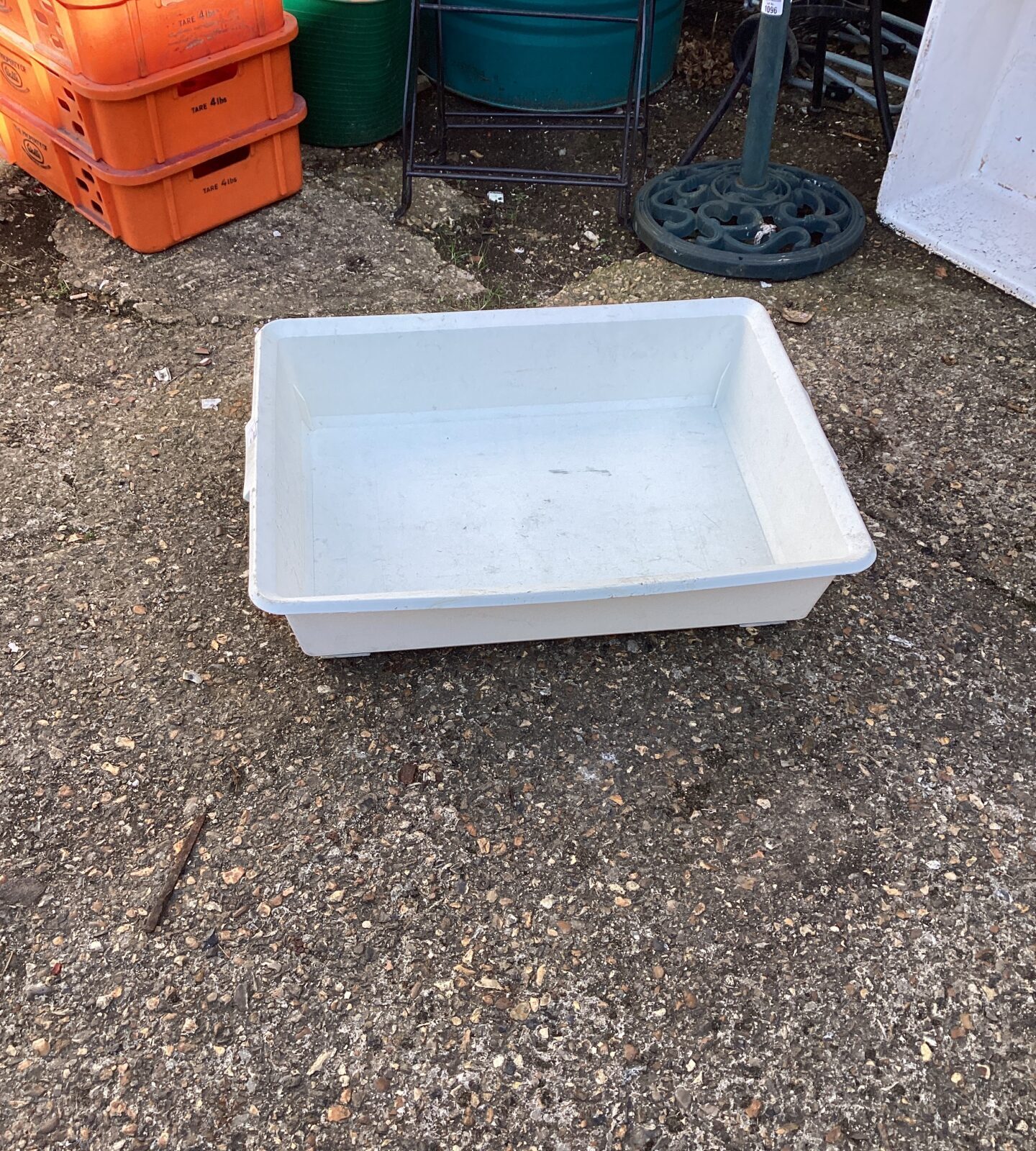 White ikea storage tray