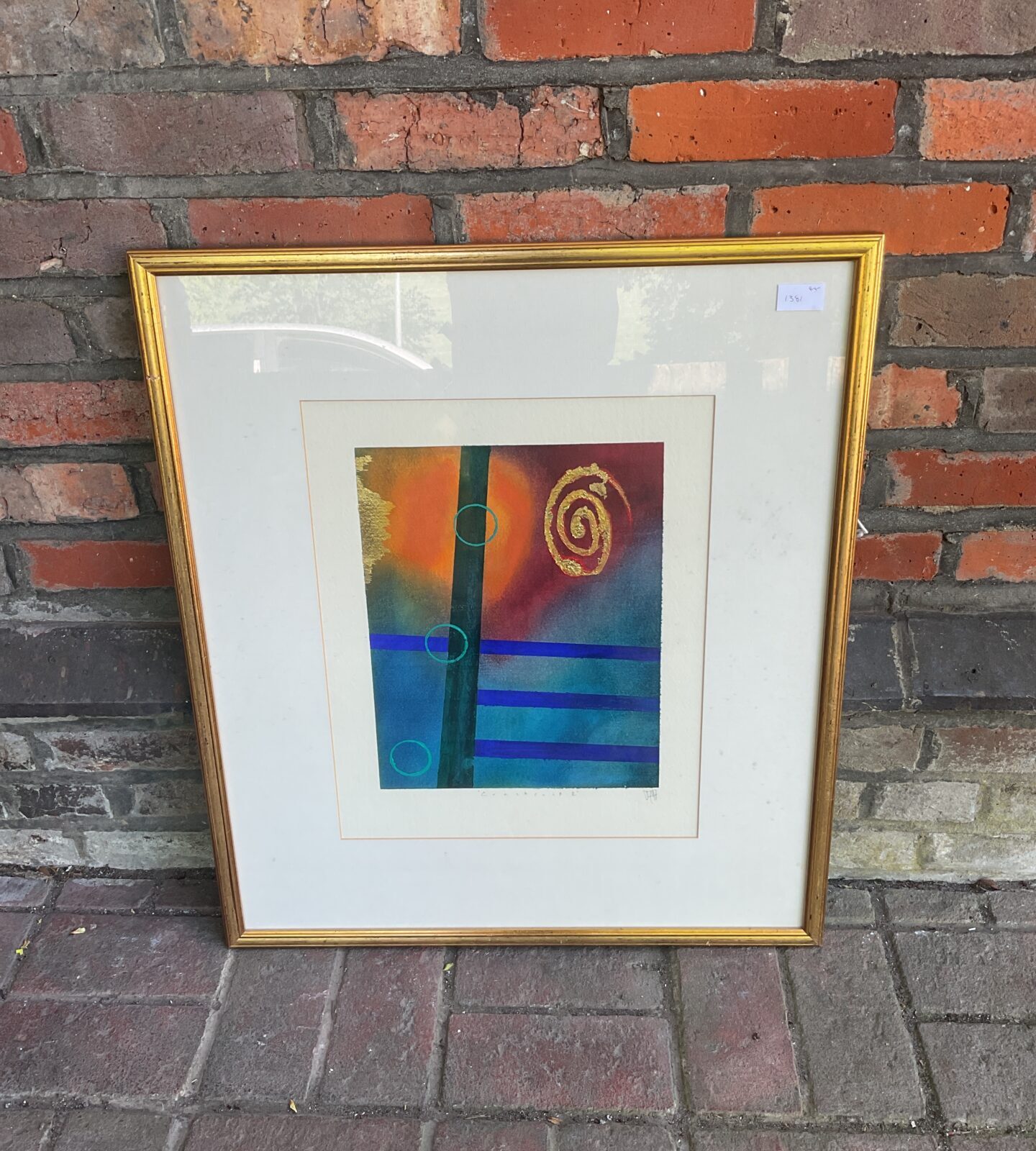 ashleigh ninos signed dated modern artwork titled construct i