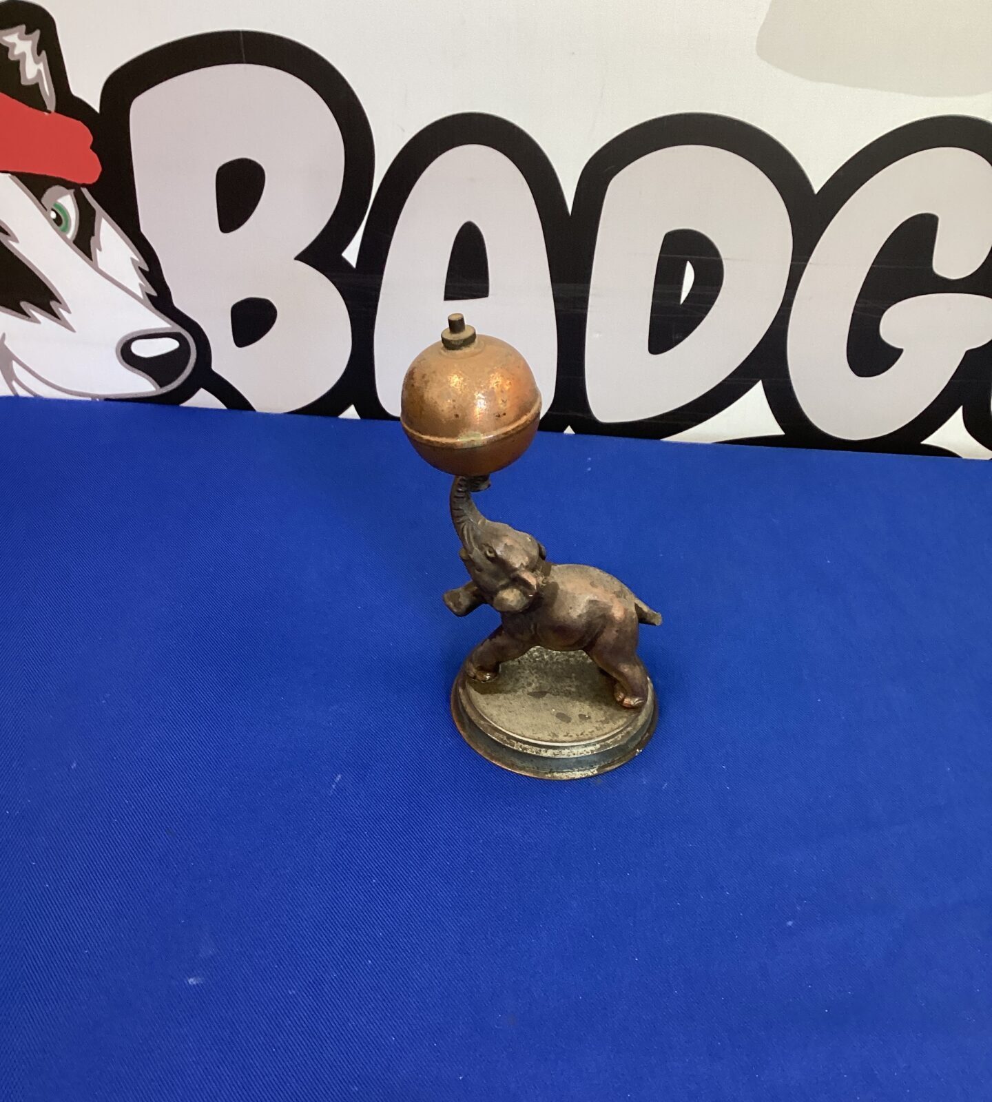 Brass elephant figurine