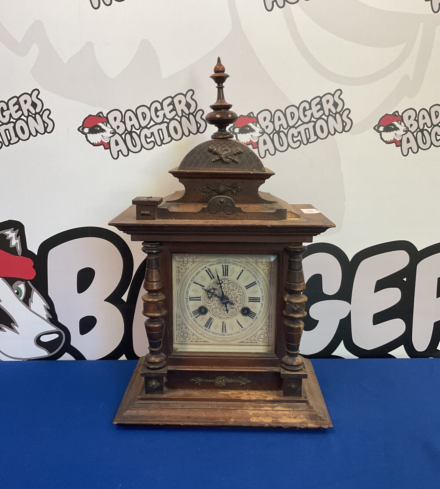 Antique Sebrauchsmuster Schutz Gesetz Vom Oct 91 Bracket clock
