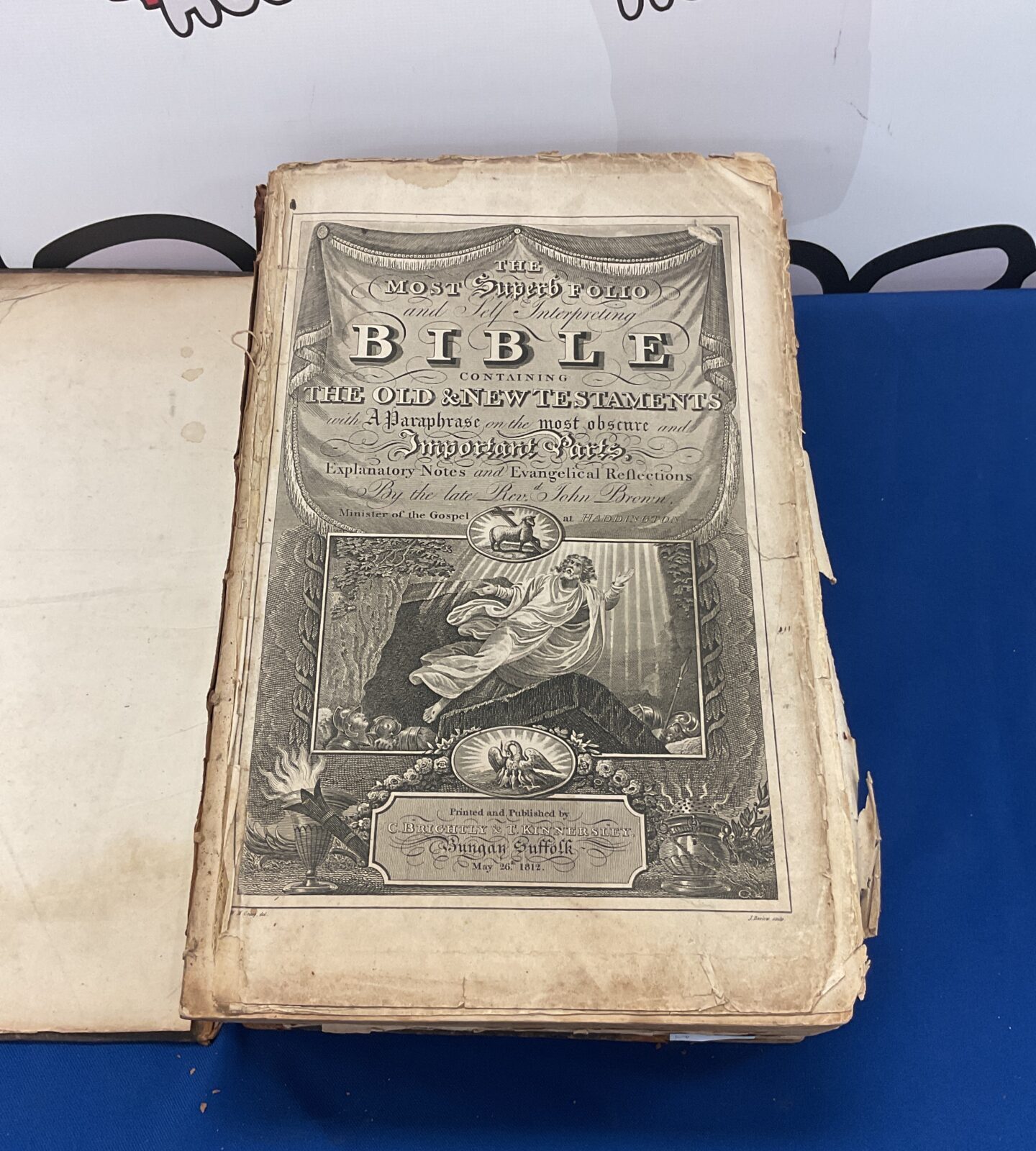 1832 dated c brightly & t kinnersley old & New Testament bible - Image 2