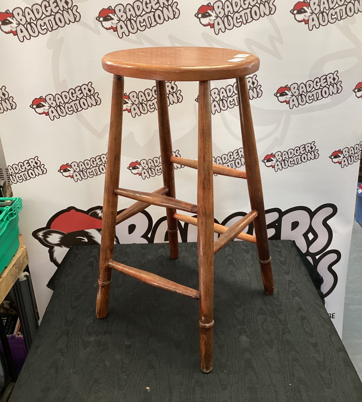 Wooden kitchen stool