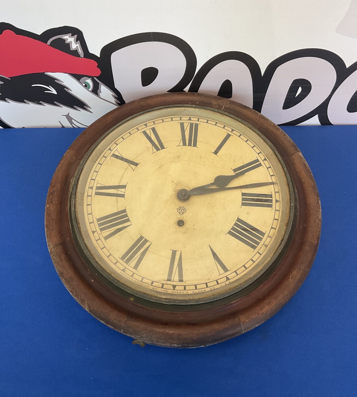 Antique ansonia clock co wall clock