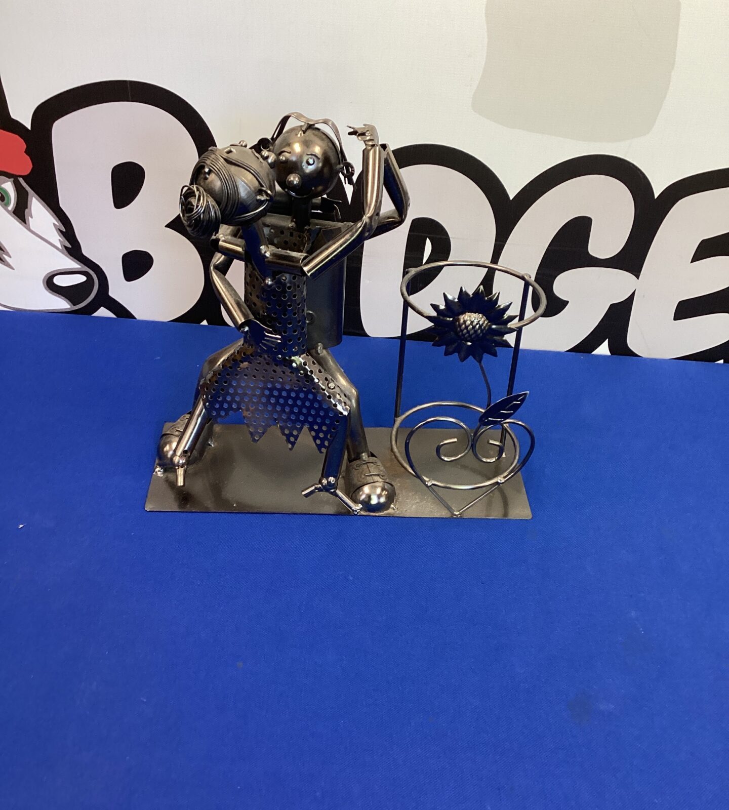 Metal Art Wine Bottle Holder