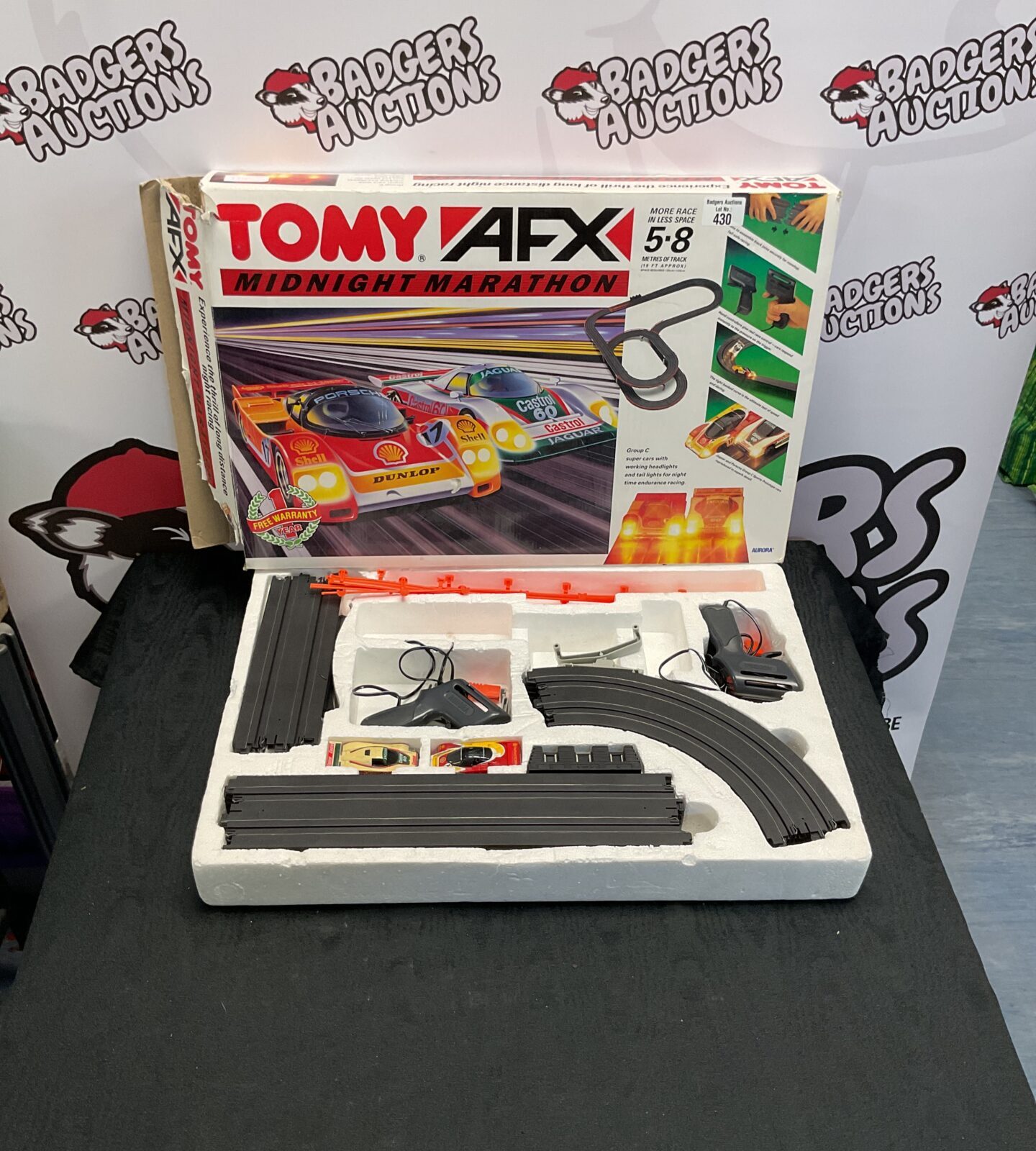 Retro Aurora tomy afx midnight marathon race track set boxed