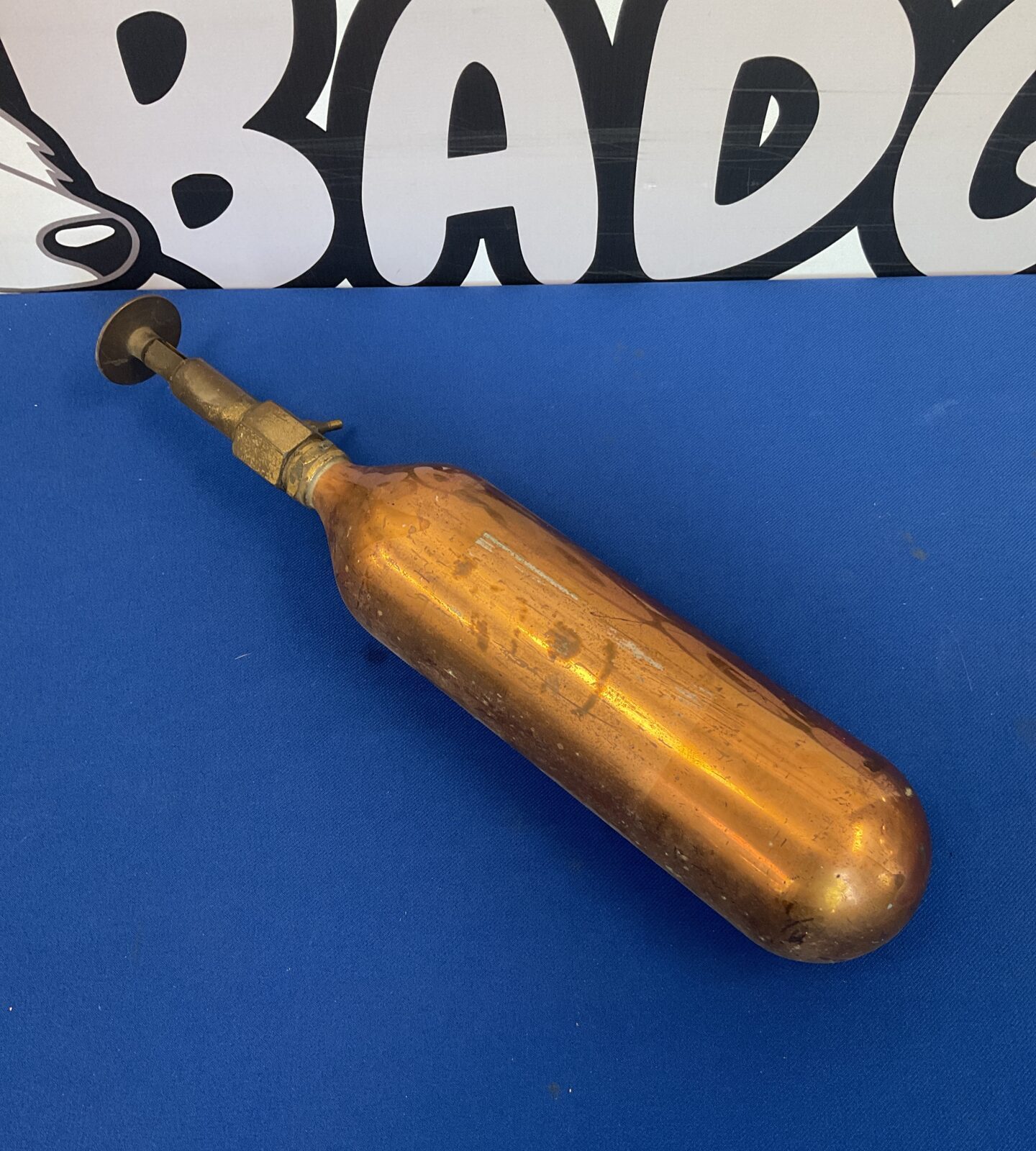 Vintage classic car fire extinguisher