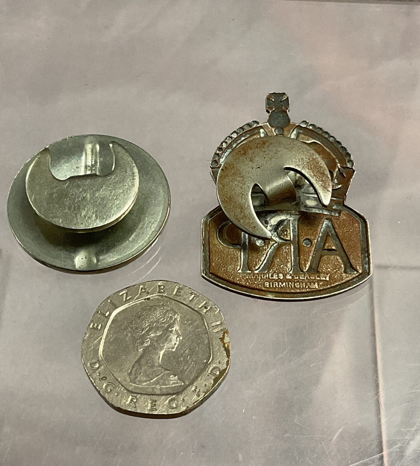 WW1 For Loyal service and WW2 ARP Buttonhole badges - Image 2