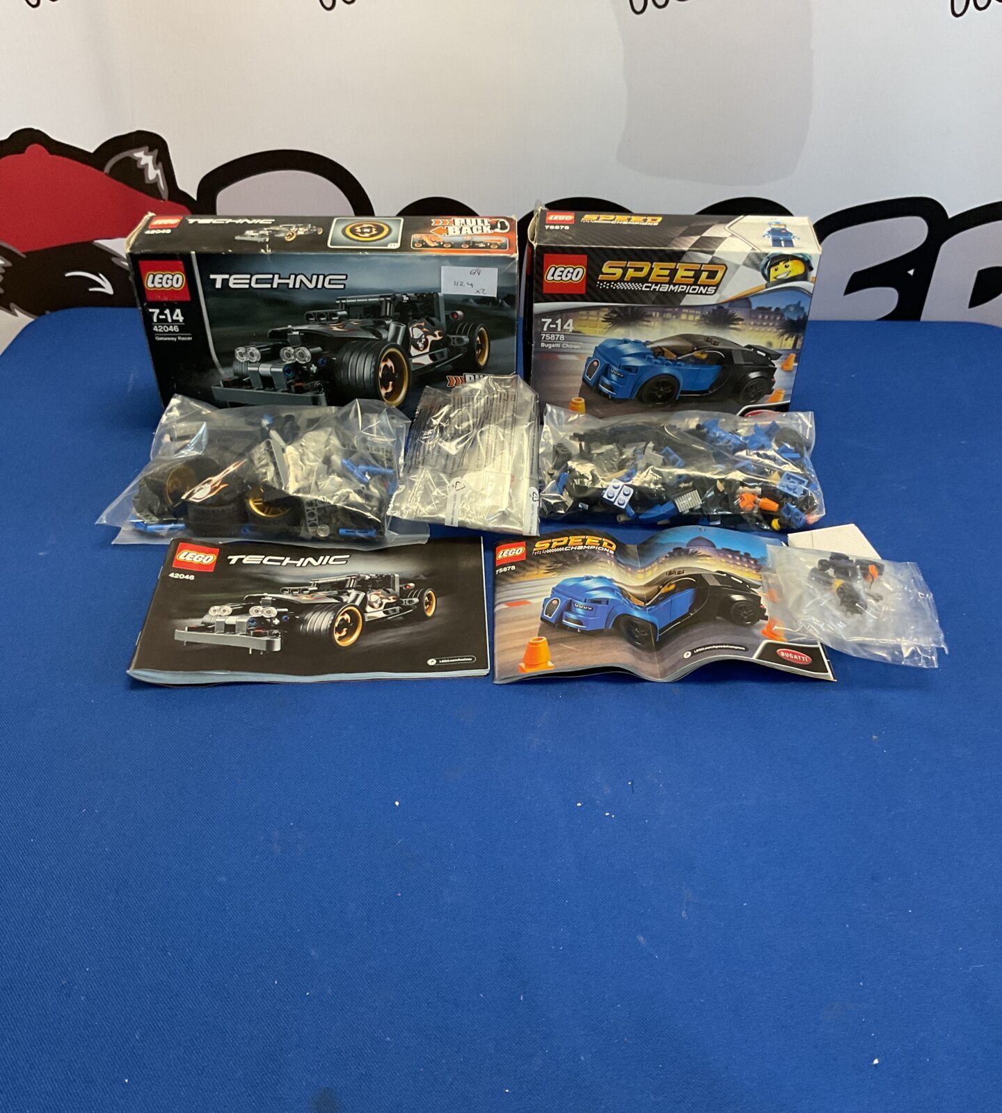 Lego technic set 420046 and lego speed champions set 75878