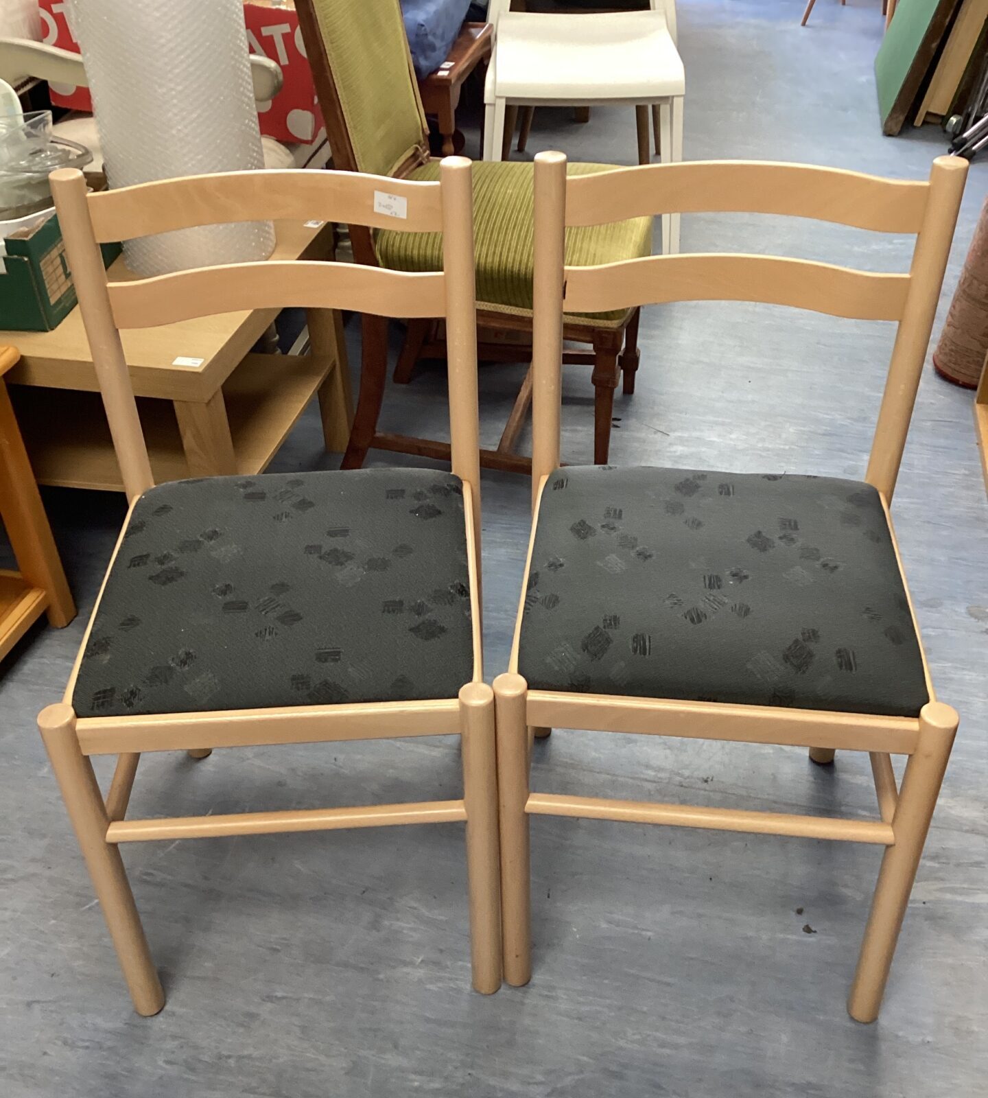 Two dining chairs