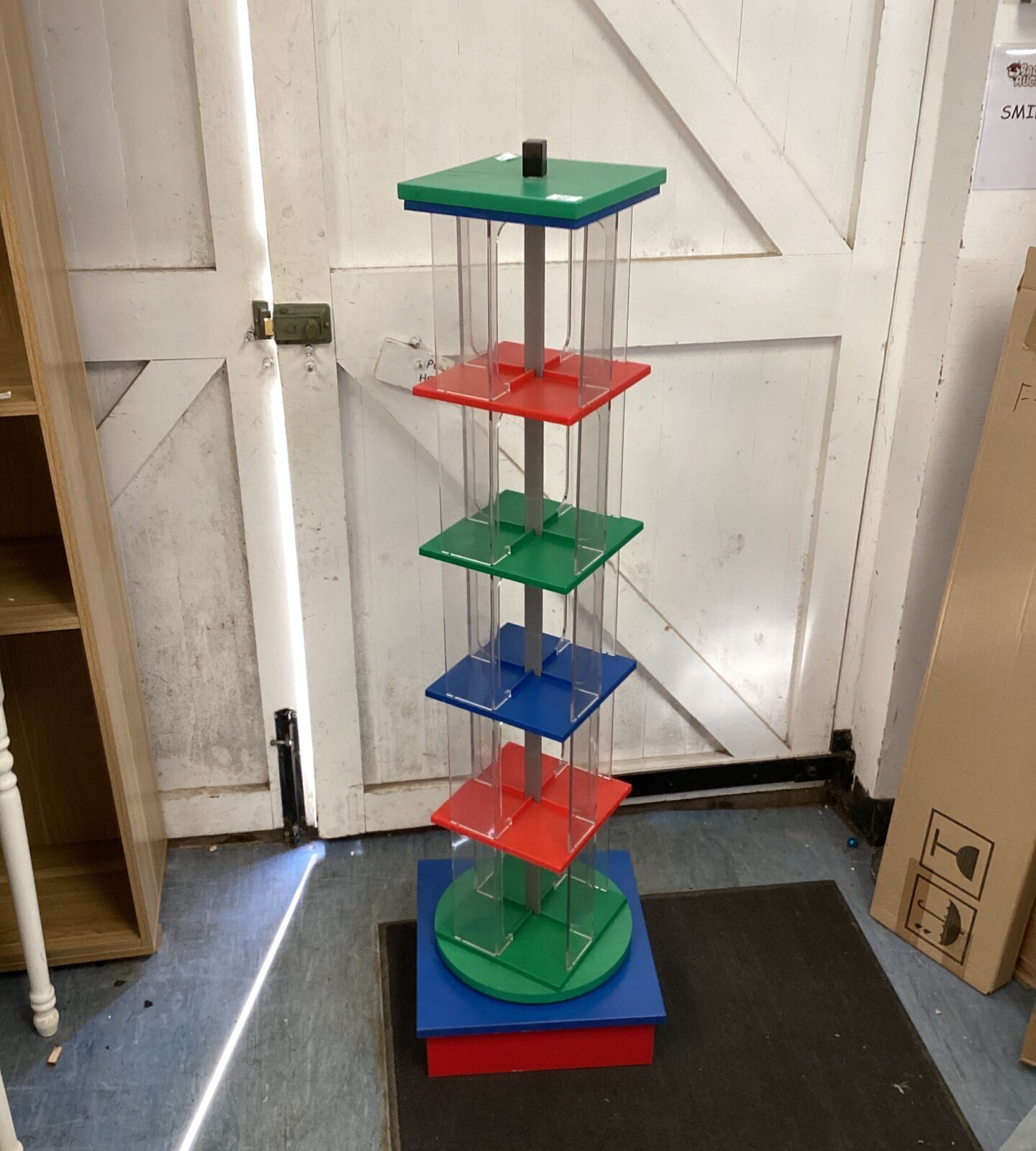 Revolving shop display unit