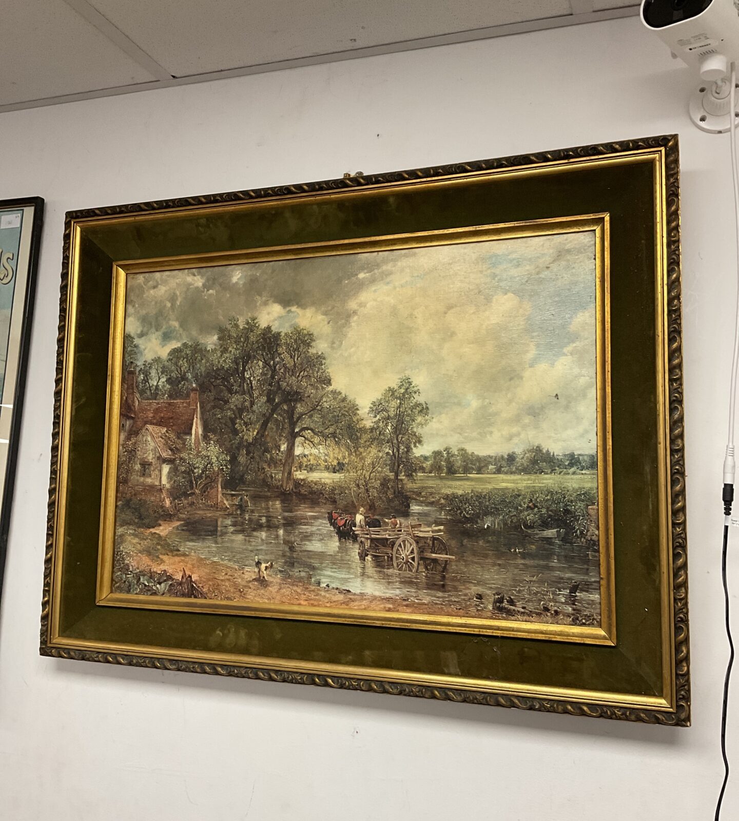 Vintage john Constable haywain print