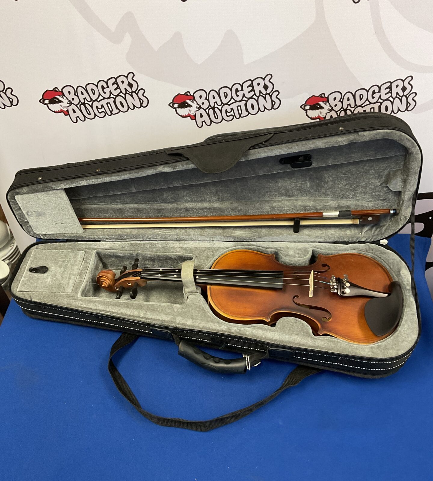 Gastor violin in case with bow