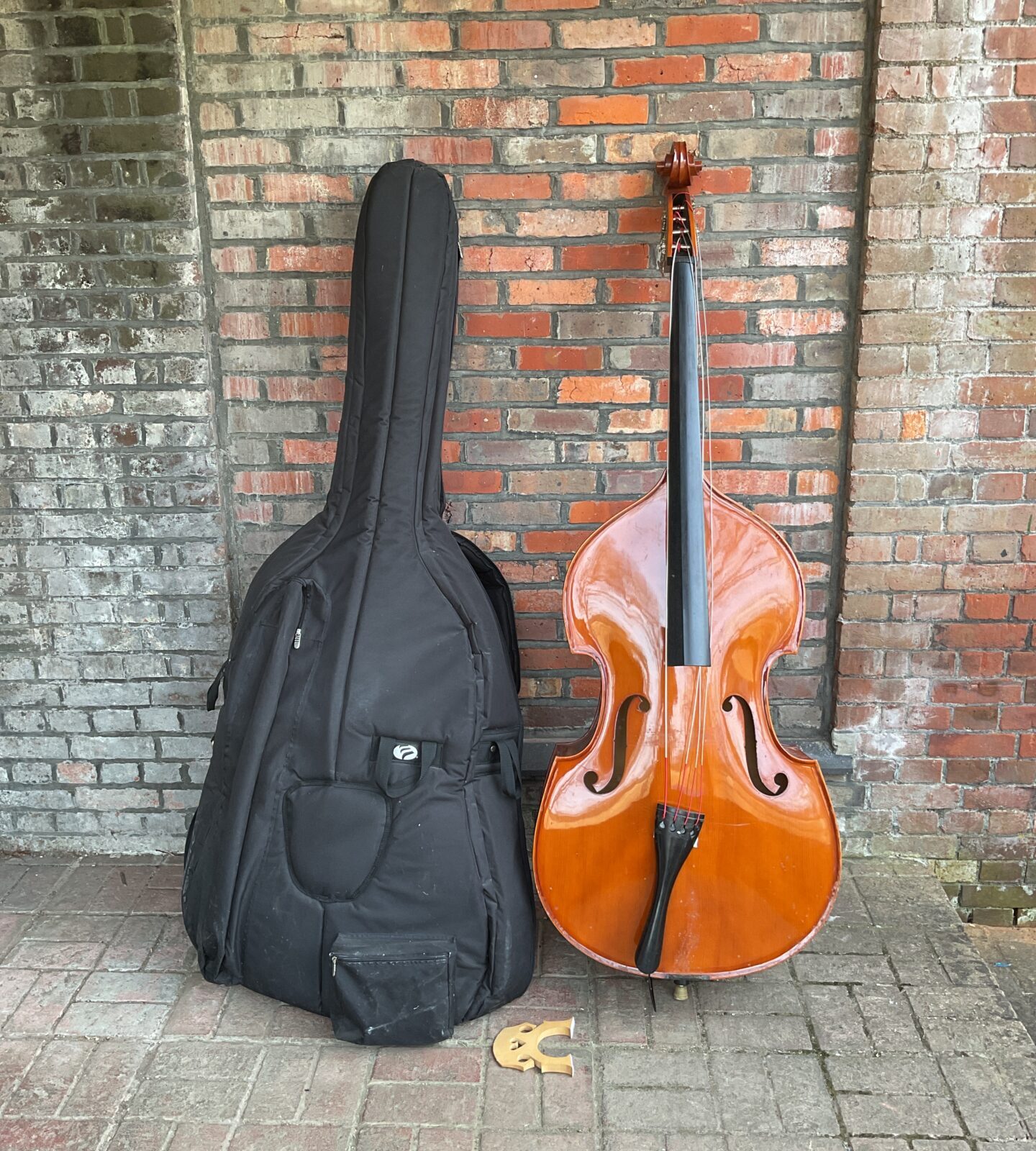 Andreas leller stentor double bass with case (for repair)