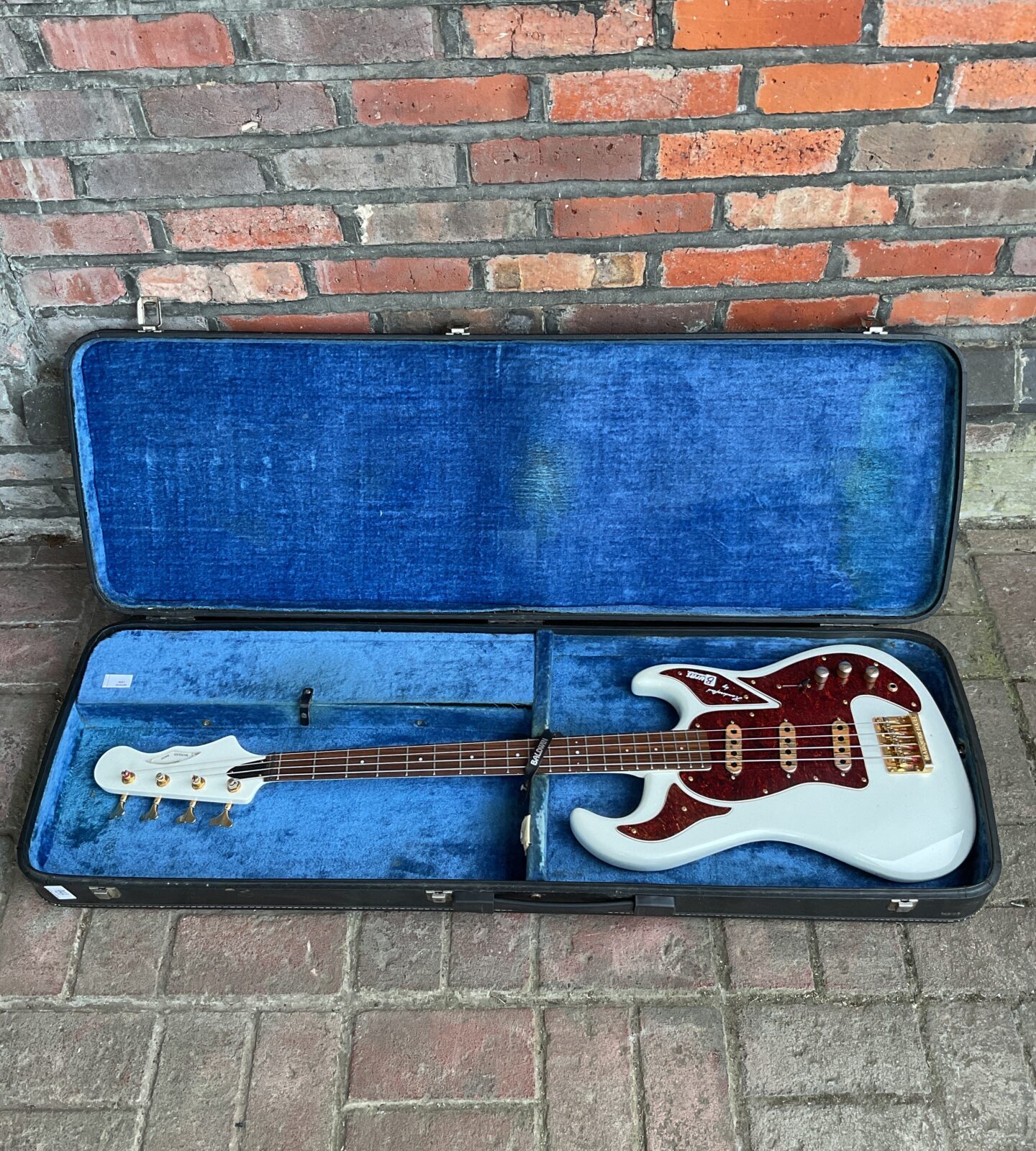 Burns hand crafted bass guitar in hard case