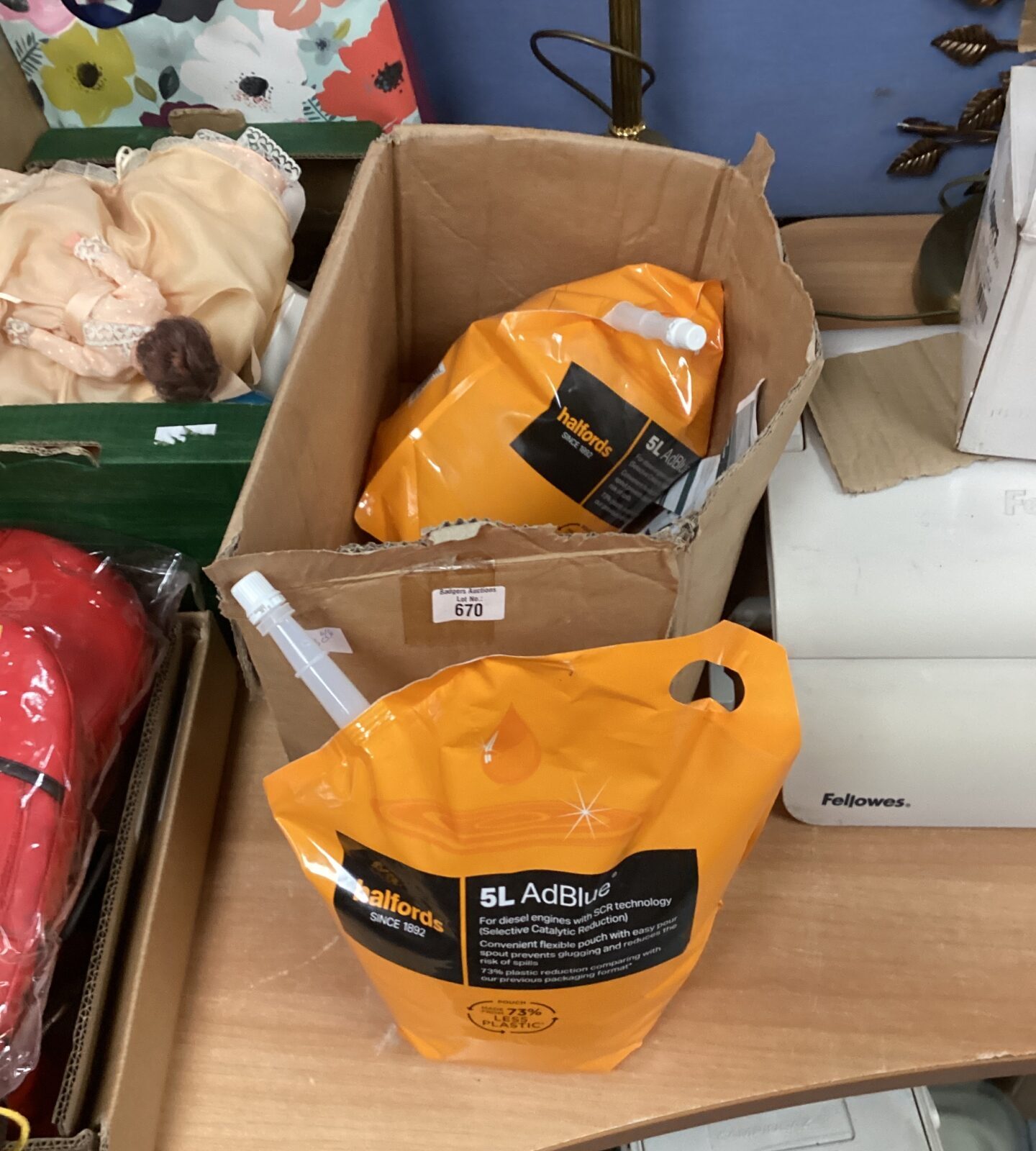 Two 5L Ad blue bags full
