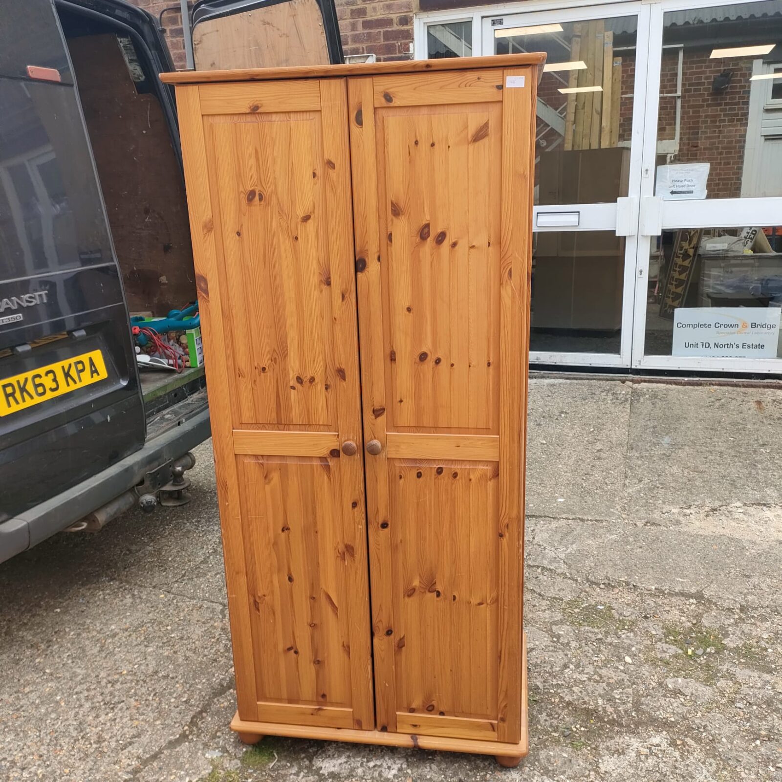 Pine wardrobe