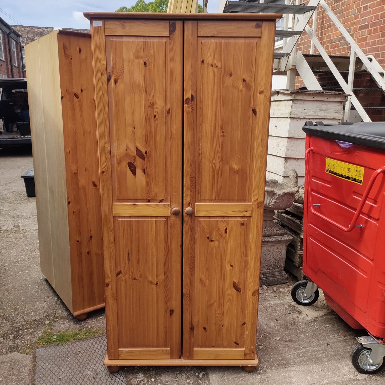 Pine wardrobe