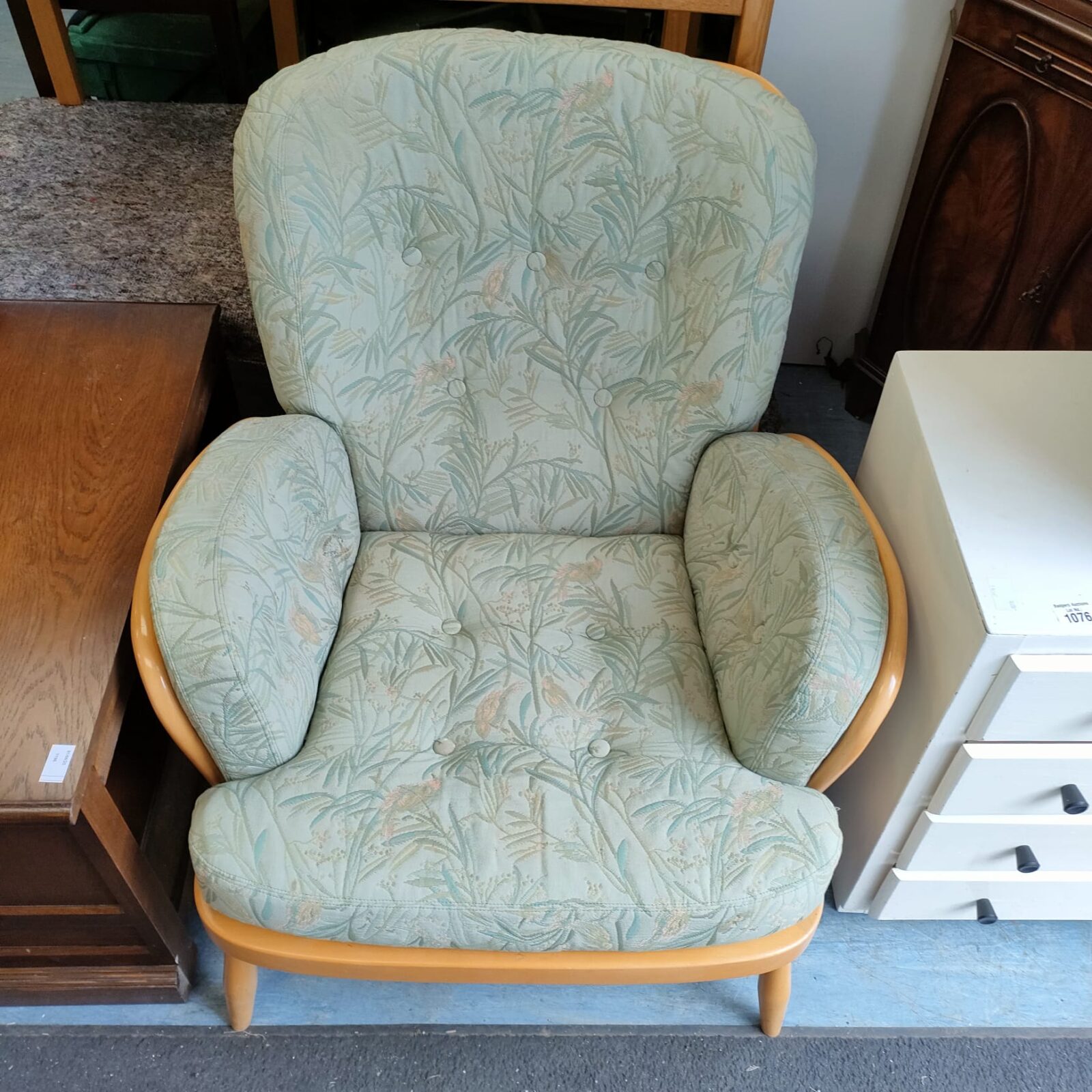 Ercol stickback armchair