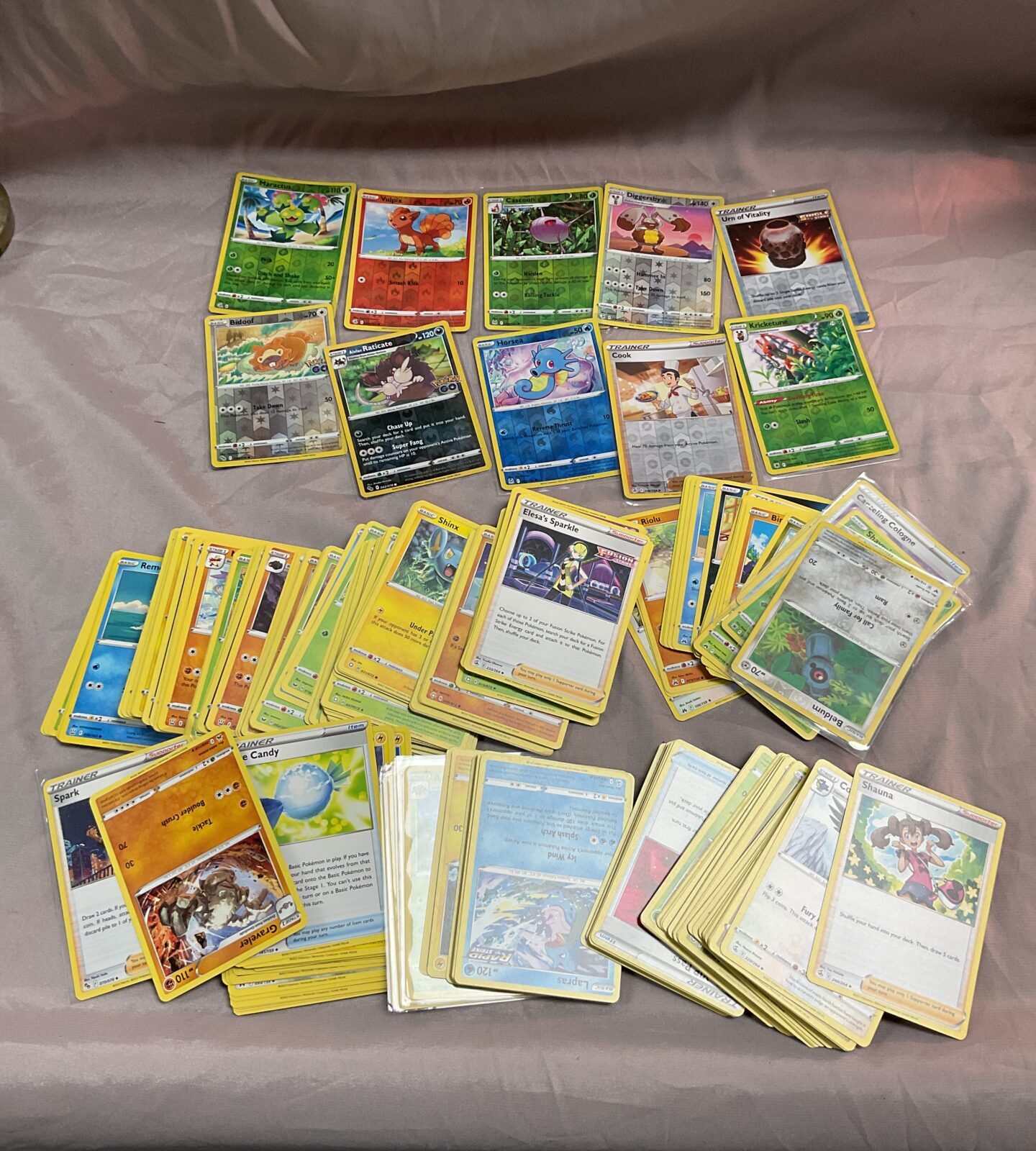 Large collection of Pokemon cards