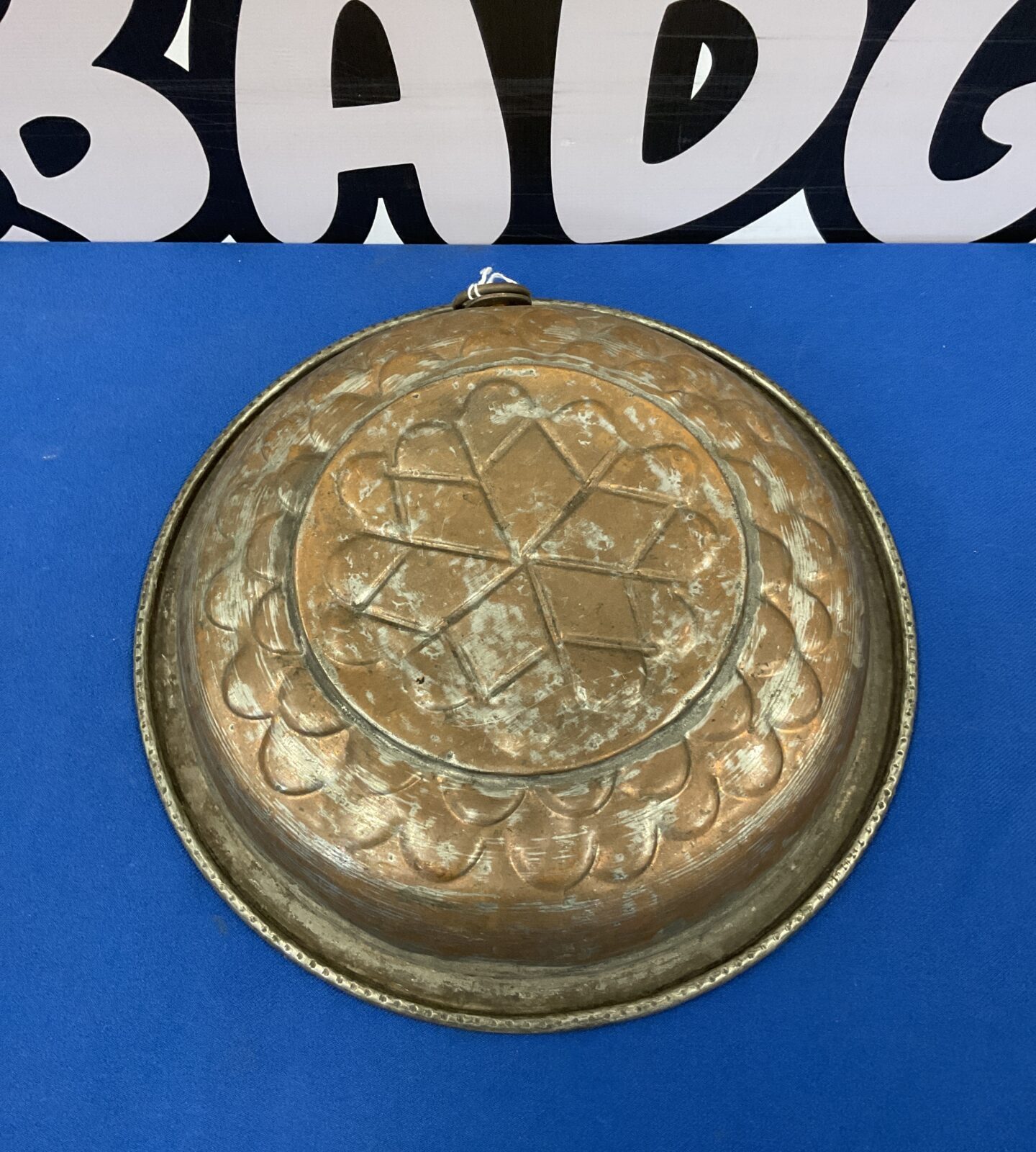 Victorian copper jelly mould 29cm diameter