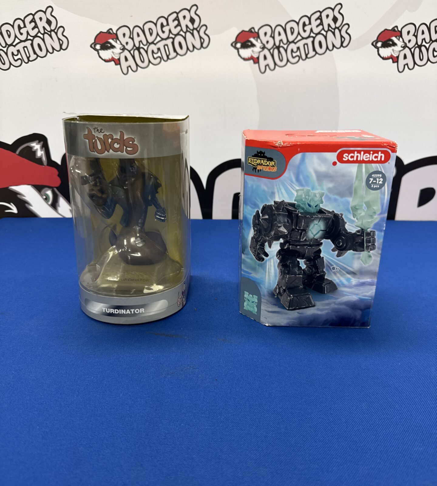 Two children’s toys inc schleich eldrador mini creatures & the turds turdinator