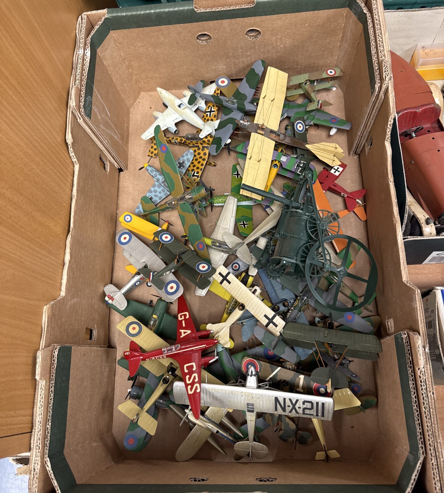 Selection of built model aeroplanes