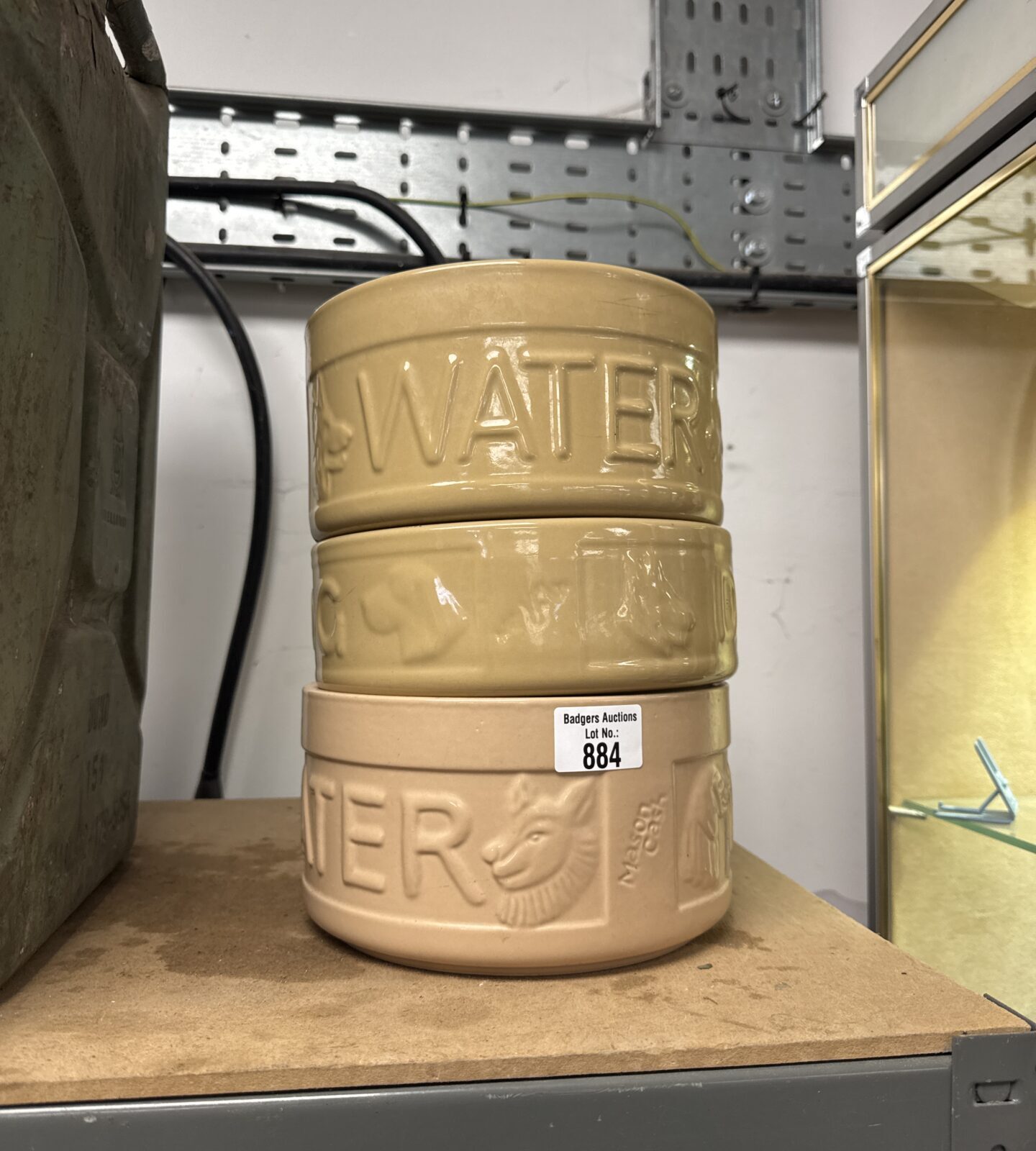 Three dog water/food bowls