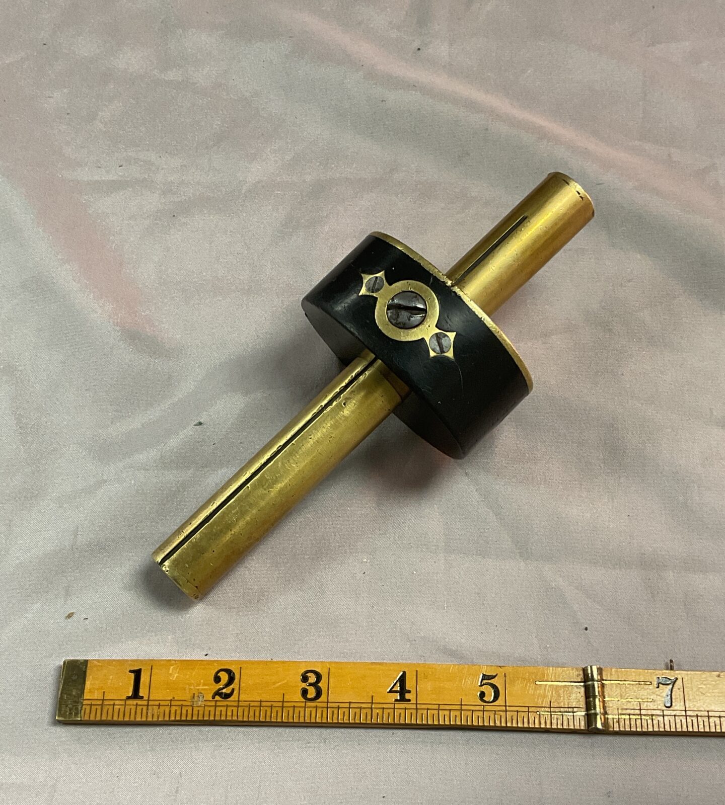 Vintage brass and ebony carpenters scribe