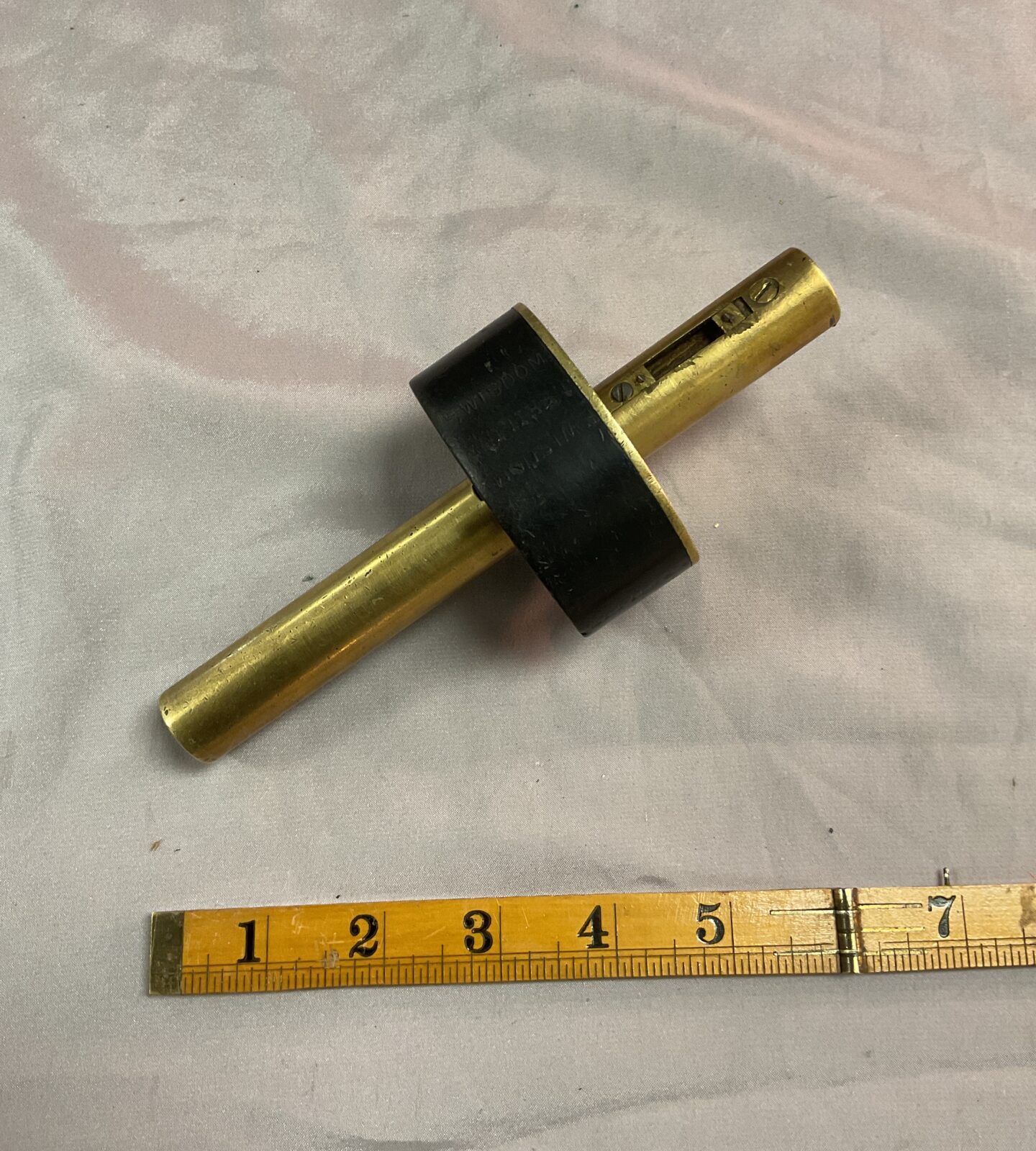 Vintage brass and ebony carpenters scribe - Image 2