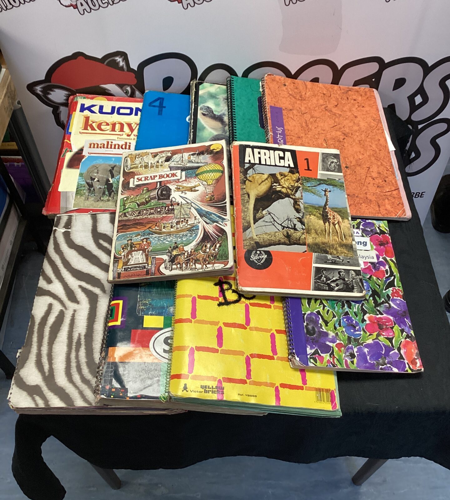 Collection of scrapbooks from around the world