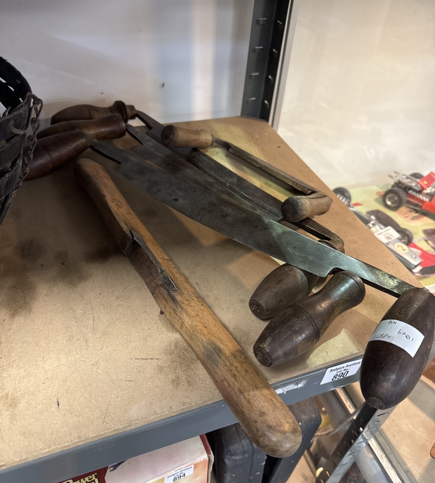 Selection of vintage woodworkers tools