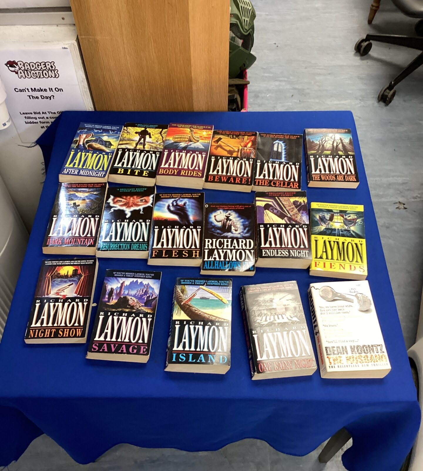 Collection of richard laymon novels