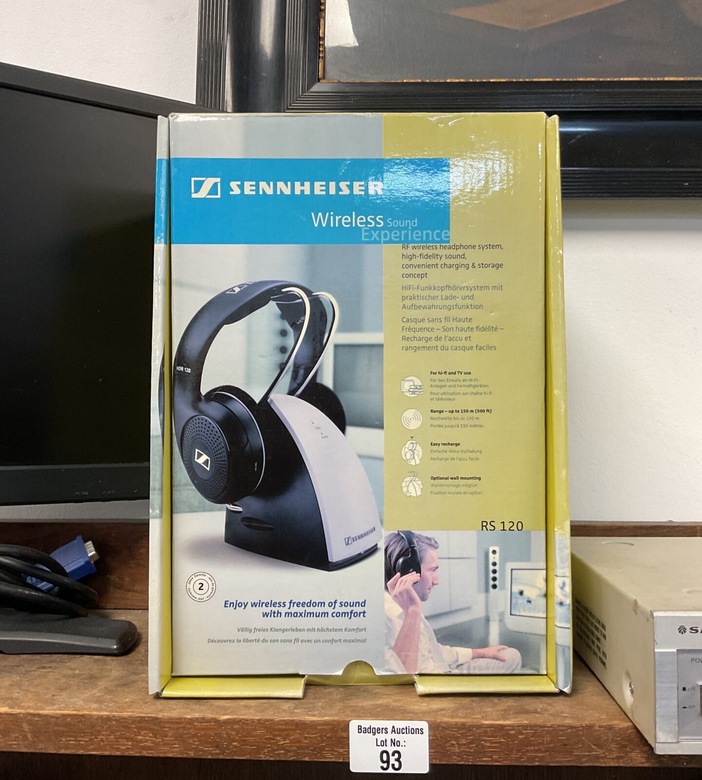 Pir of sennheiser rs-120 wireless headphones