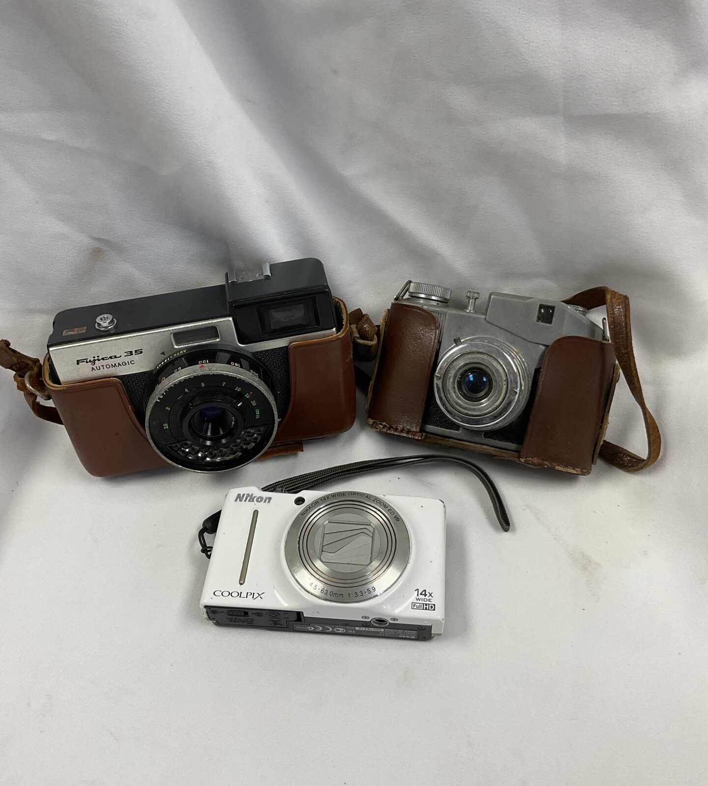 Three cameras inc nikon s8200 & fujica 35