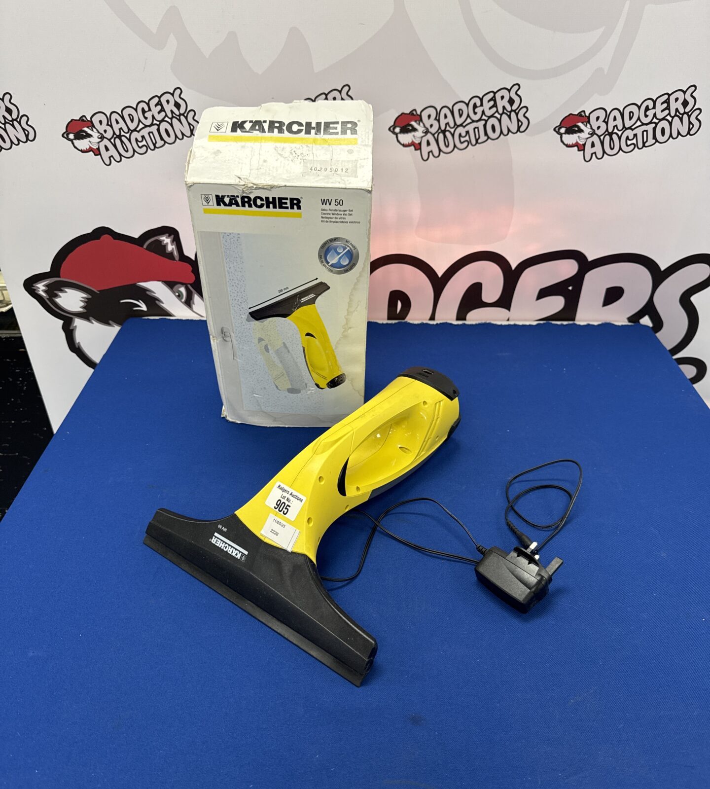 Karcher wv50 window vac with charger - working
