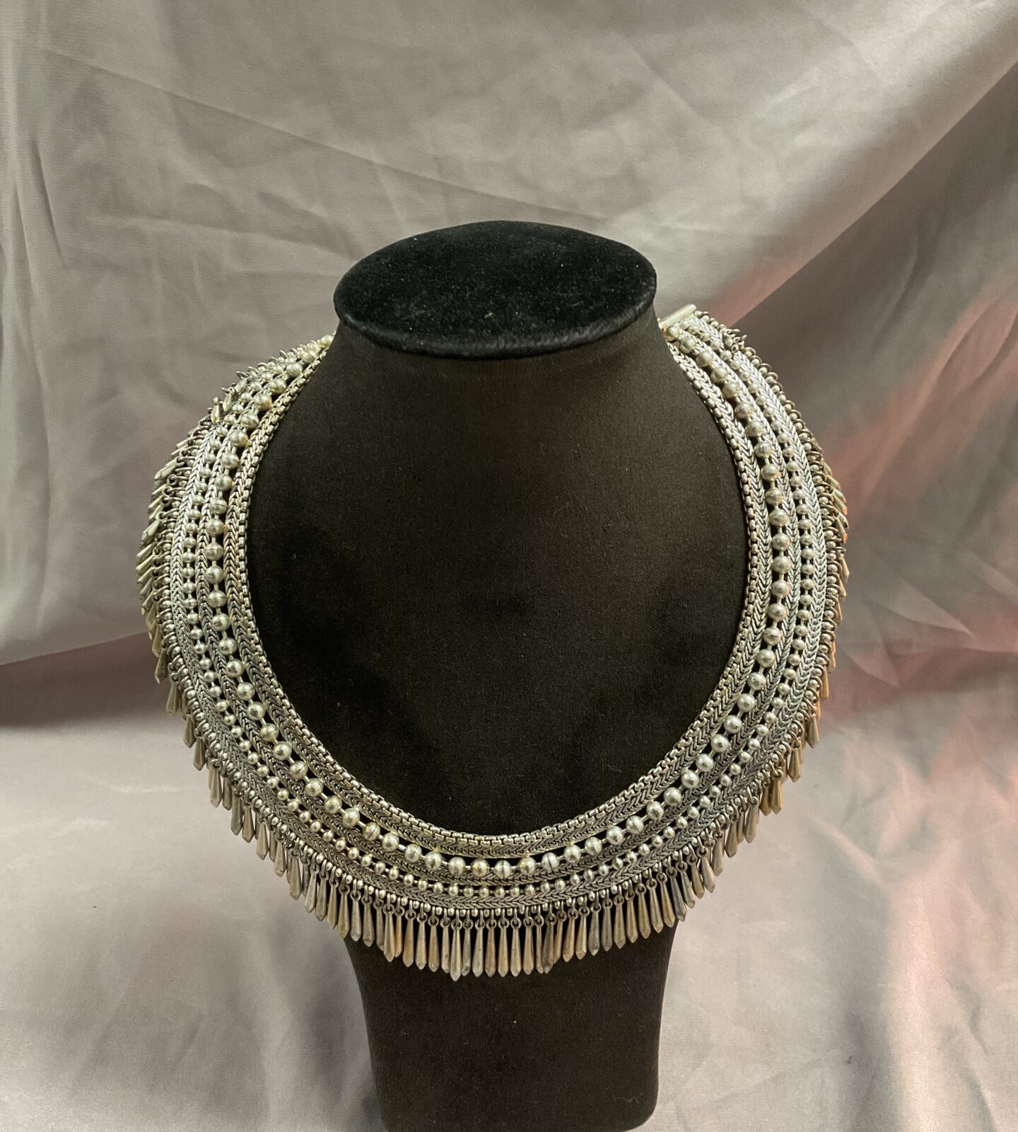 Indian silver necklace