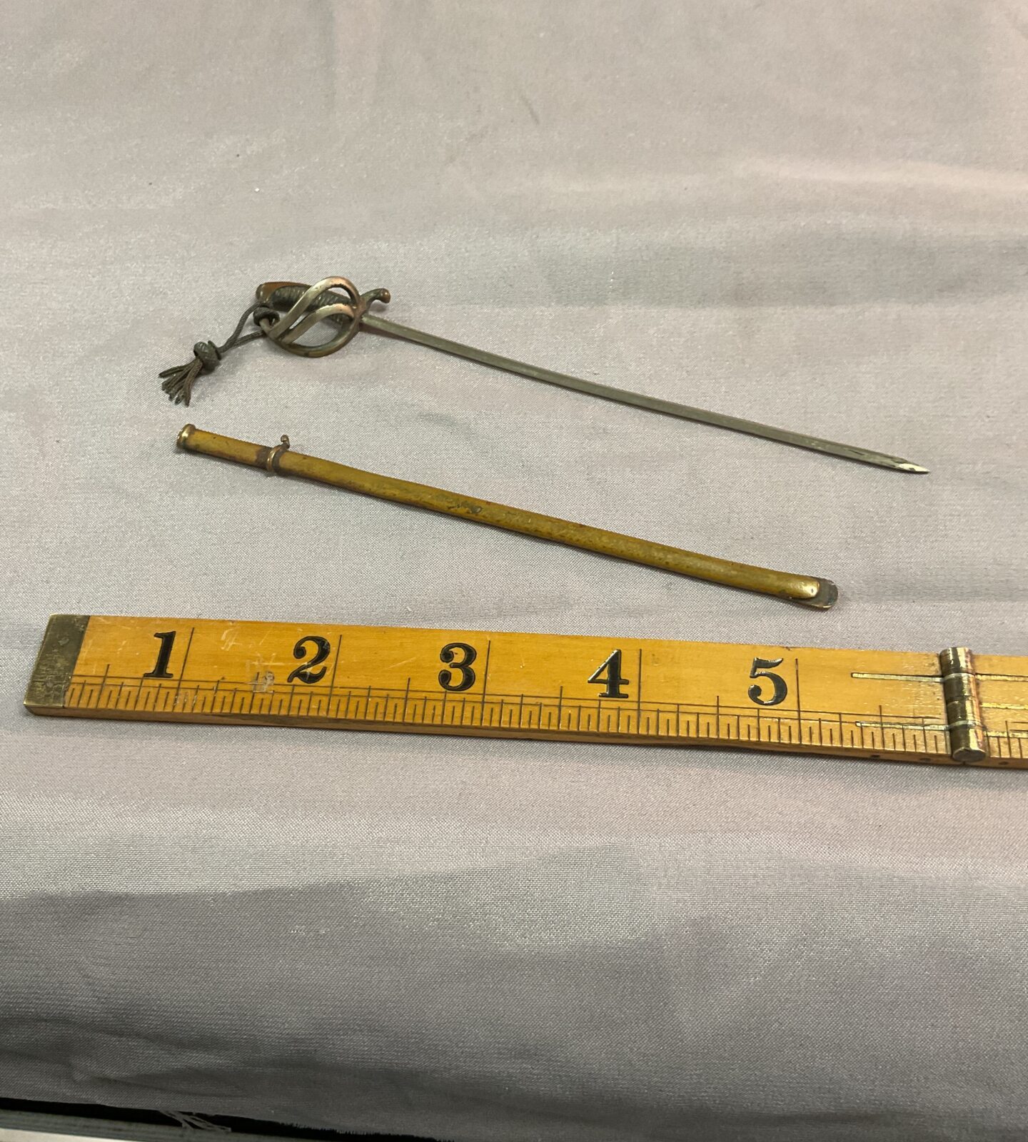 Small six inch military sword