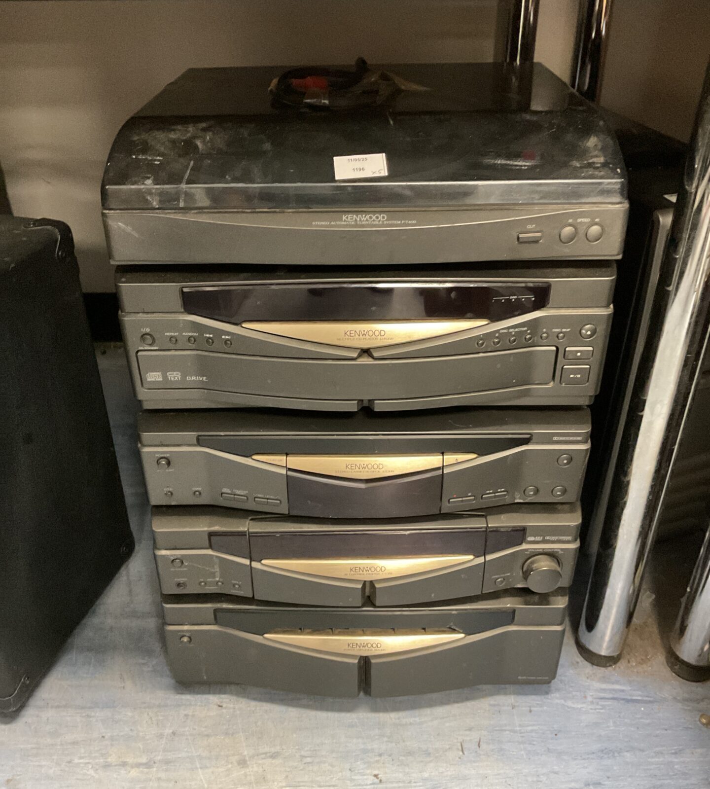Kenwood hifi seperates system with p-t400 turntable & m-a100 amplifier