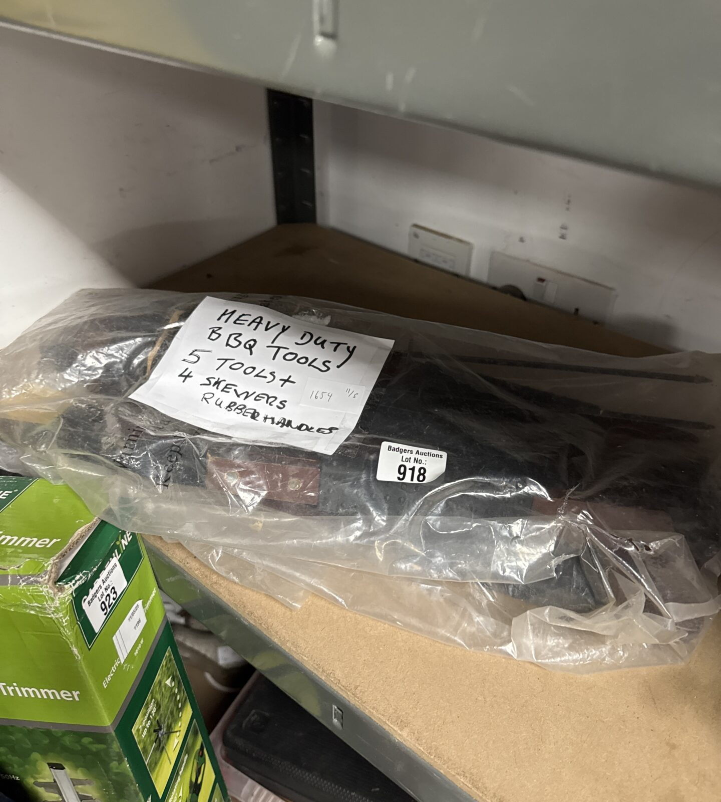 Set of heavy duty barbecue utensils