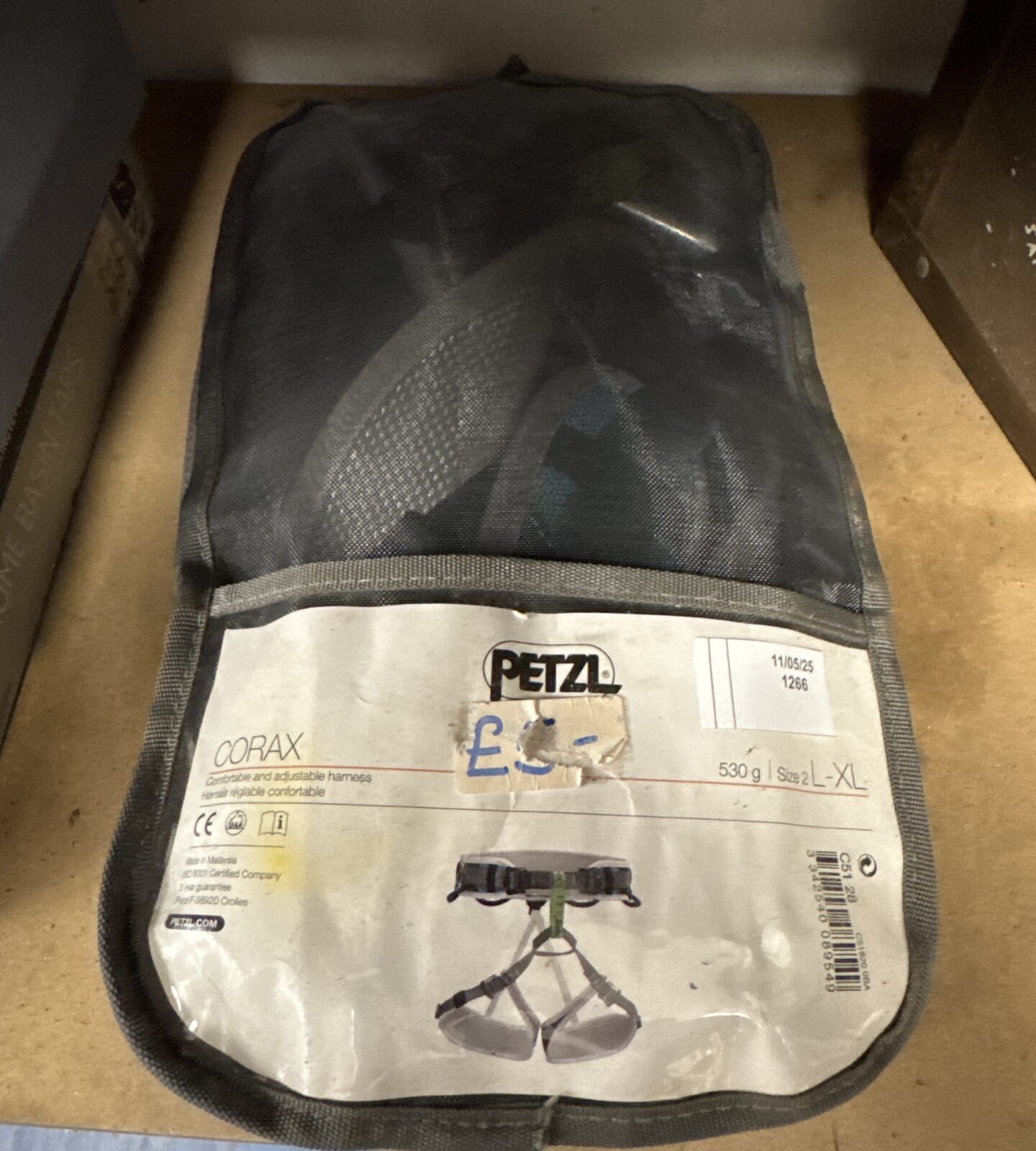 Petzl harness size L-XL