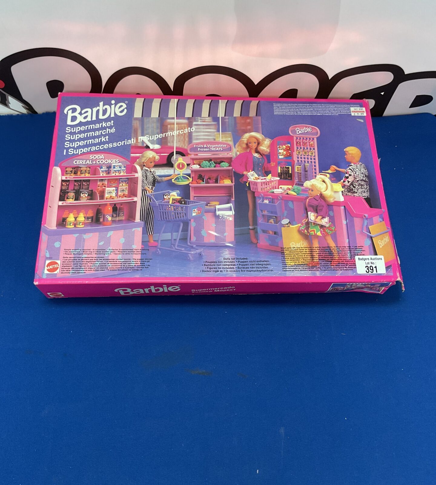 Retro mattel barbie supermarket playset