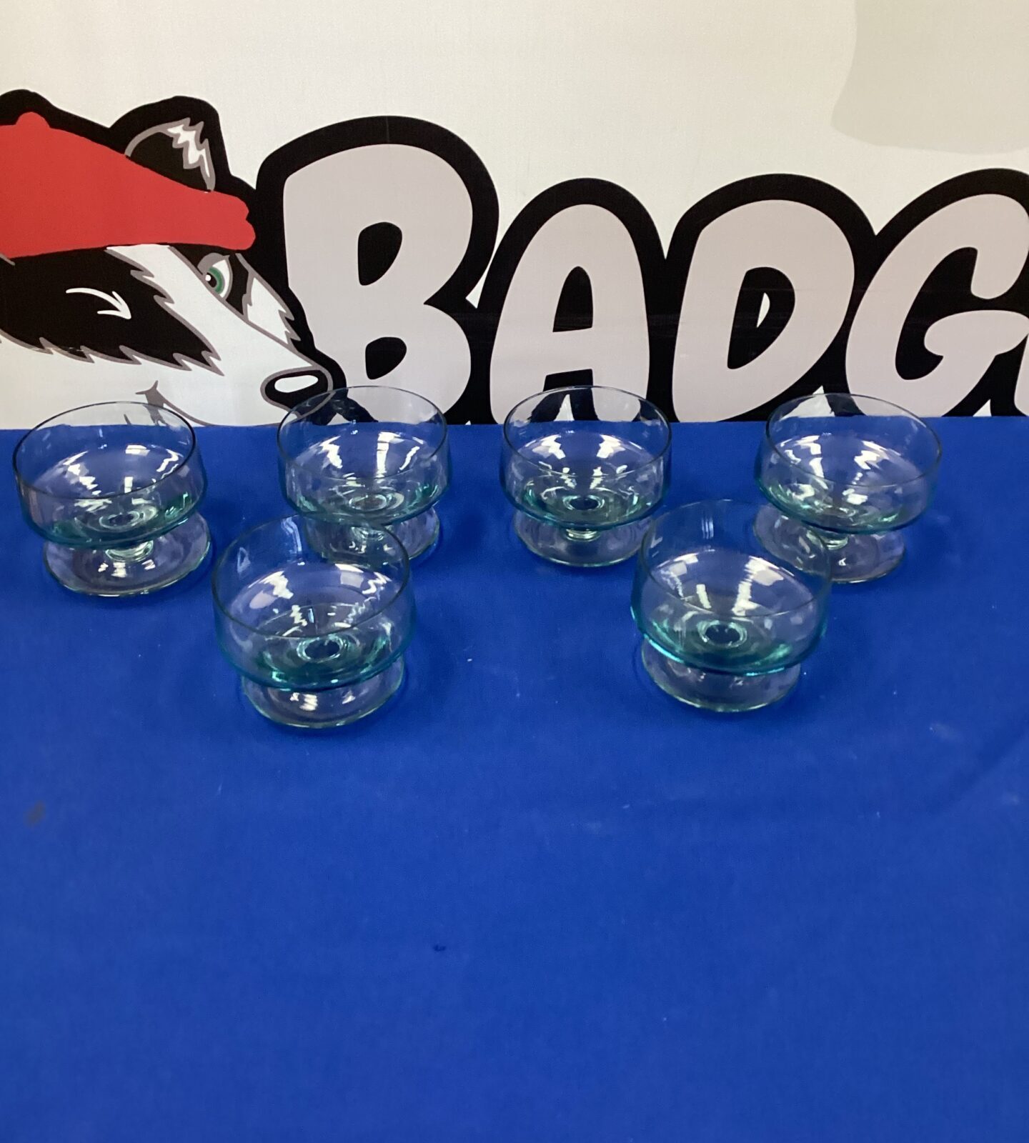 Six Whitefriars Sundae Glasses