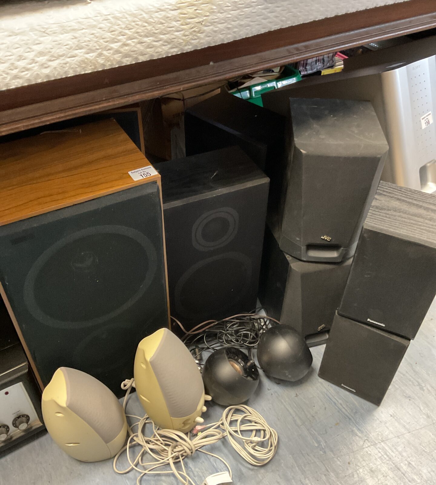 Six pairs of speakers inc jvc & Panasonic