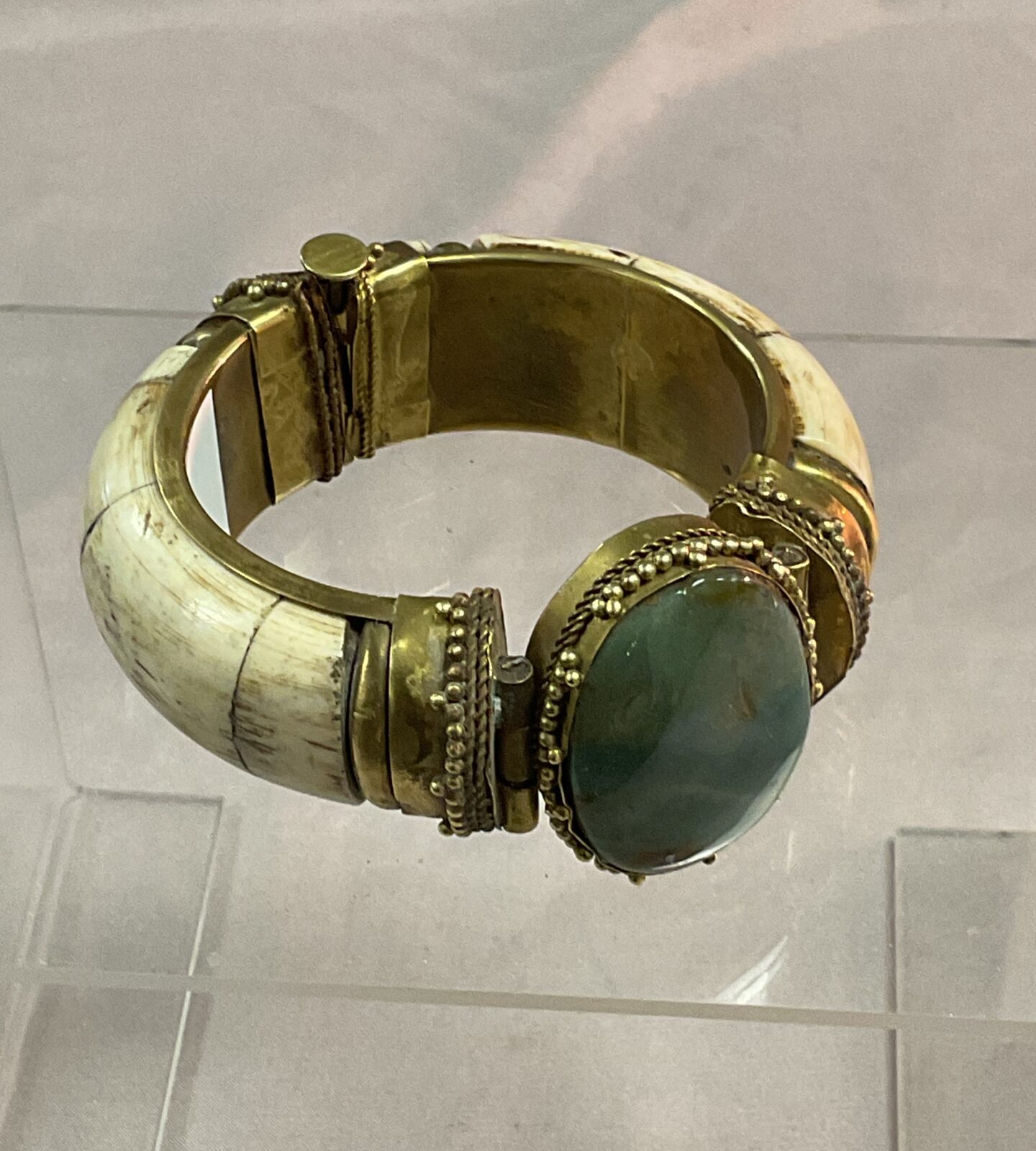 bone and stone bracelet