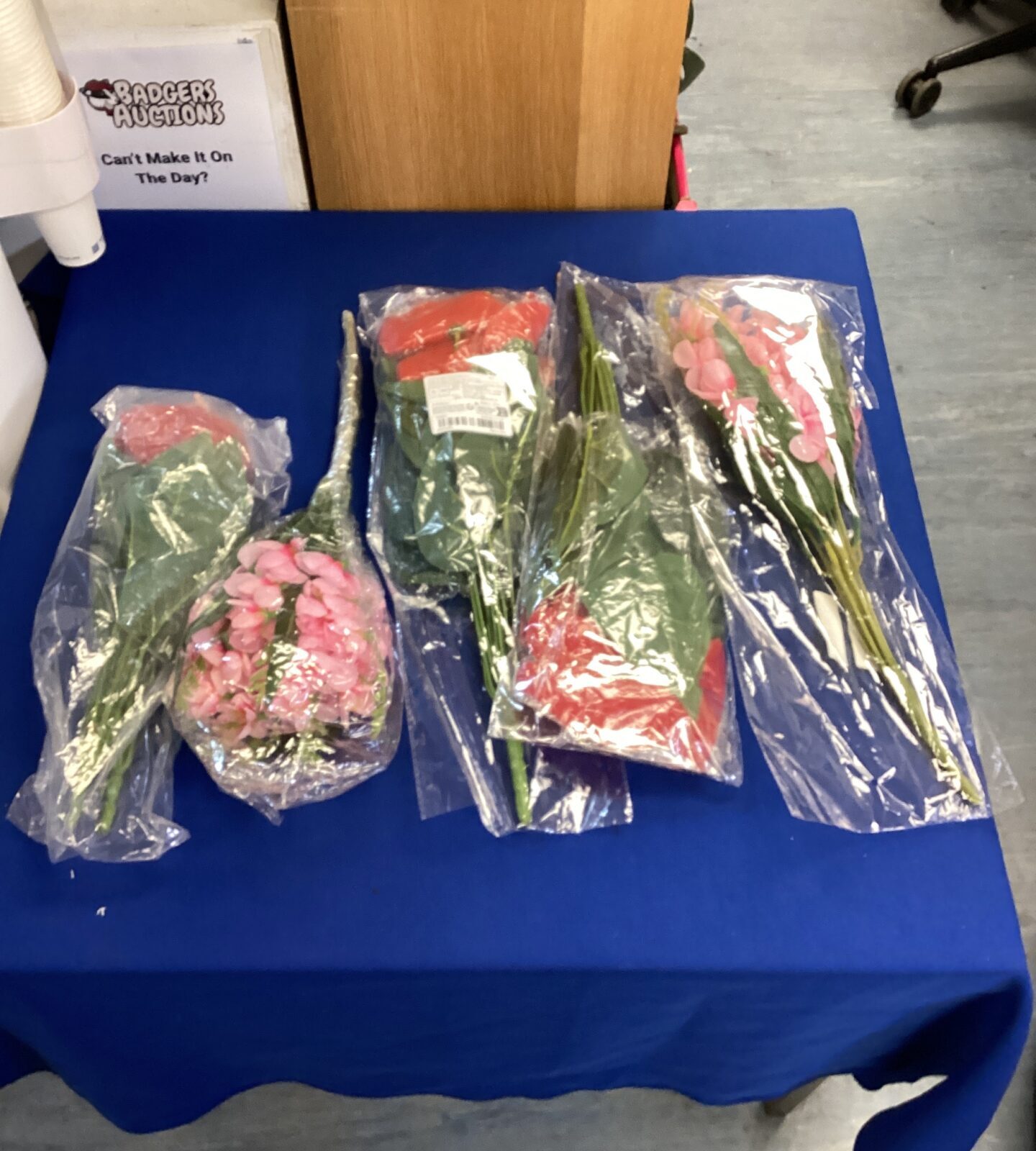 Bag of artificial flowers